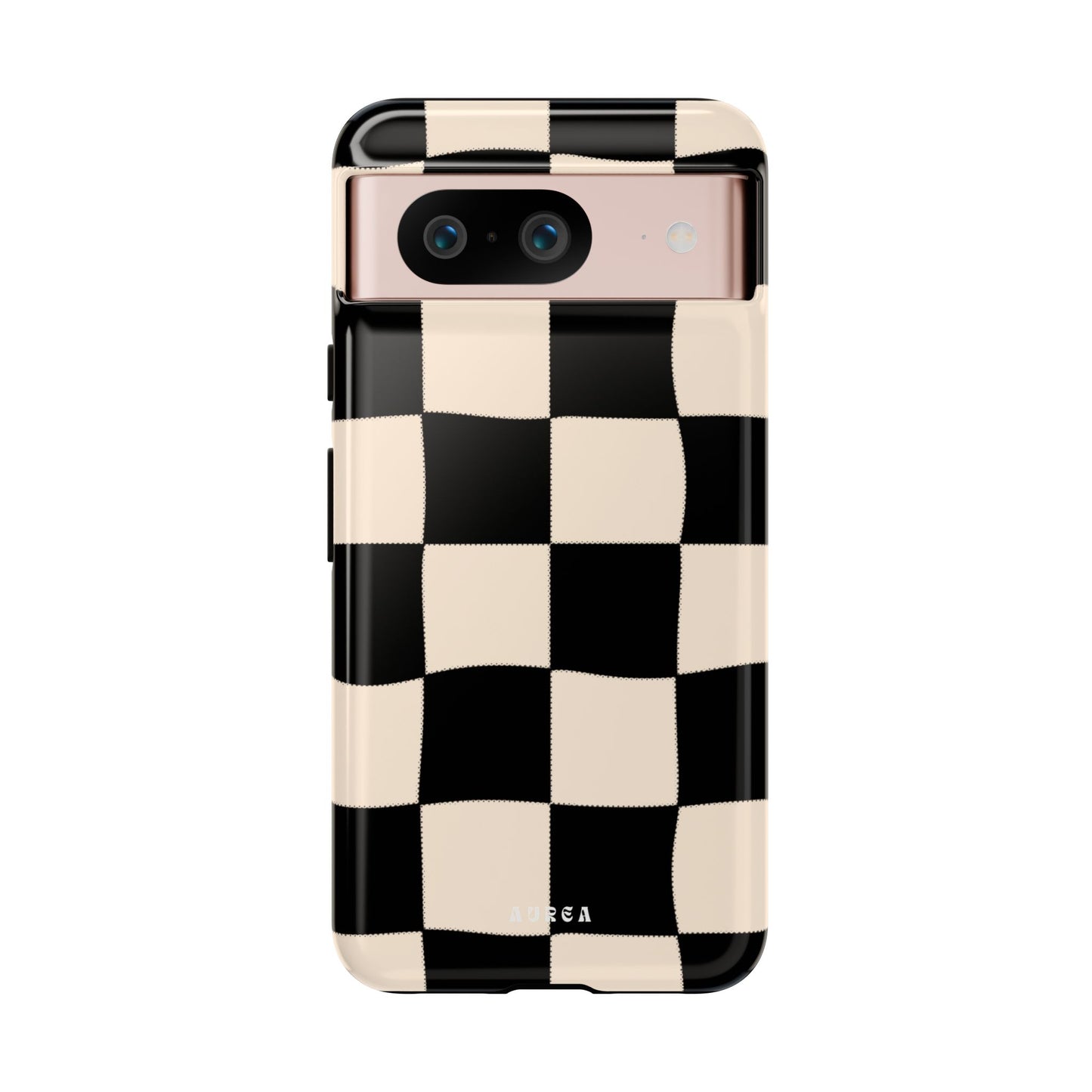 Retro Wavy Checkerboard