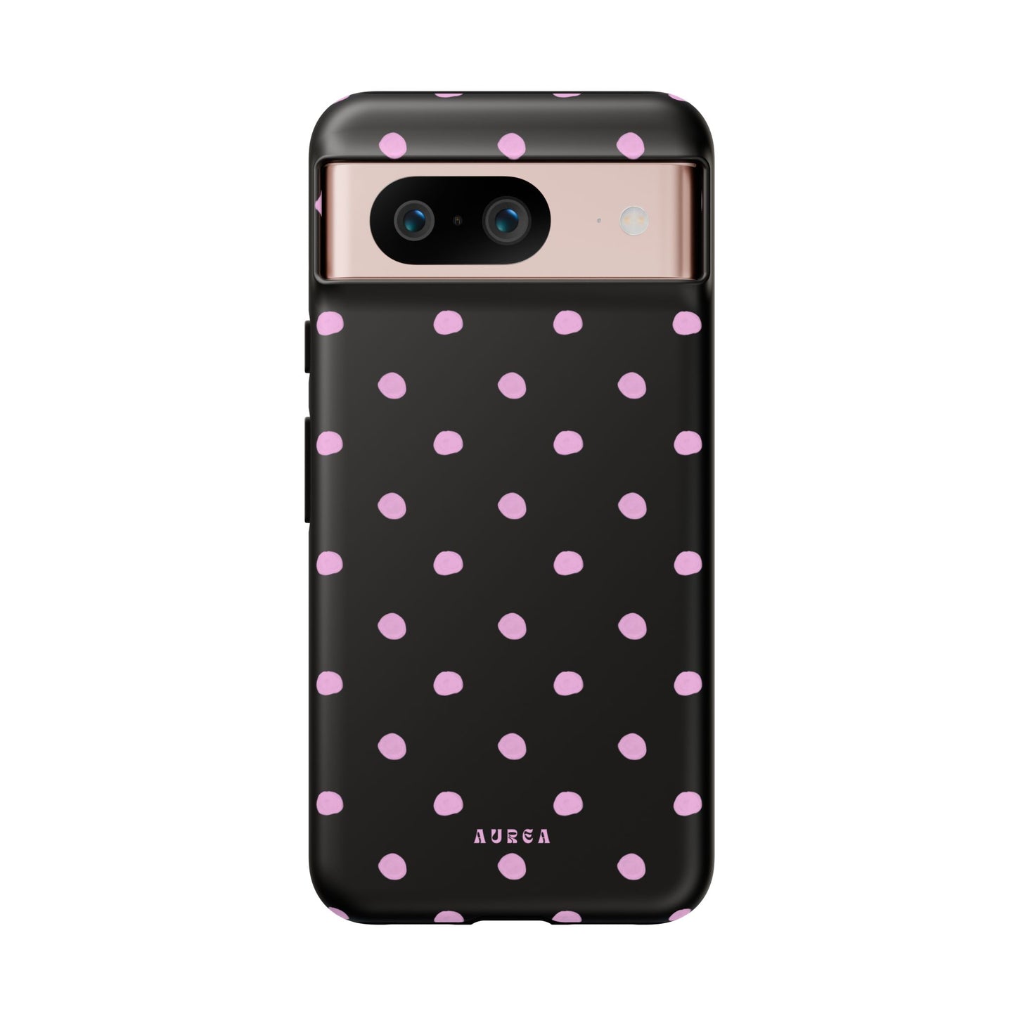 Pink Polka Noir