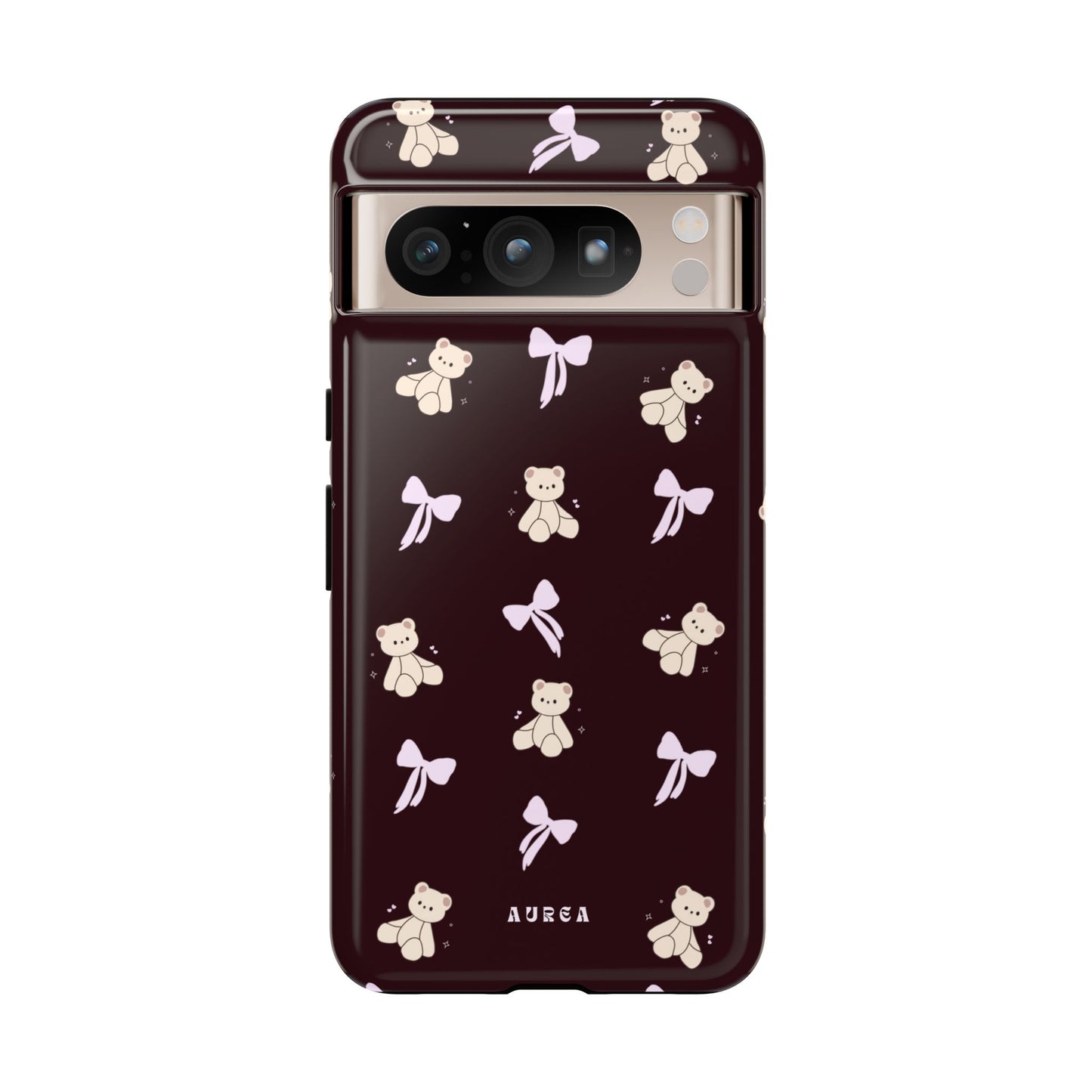 Cute Teddy Bear & Bow Pattern