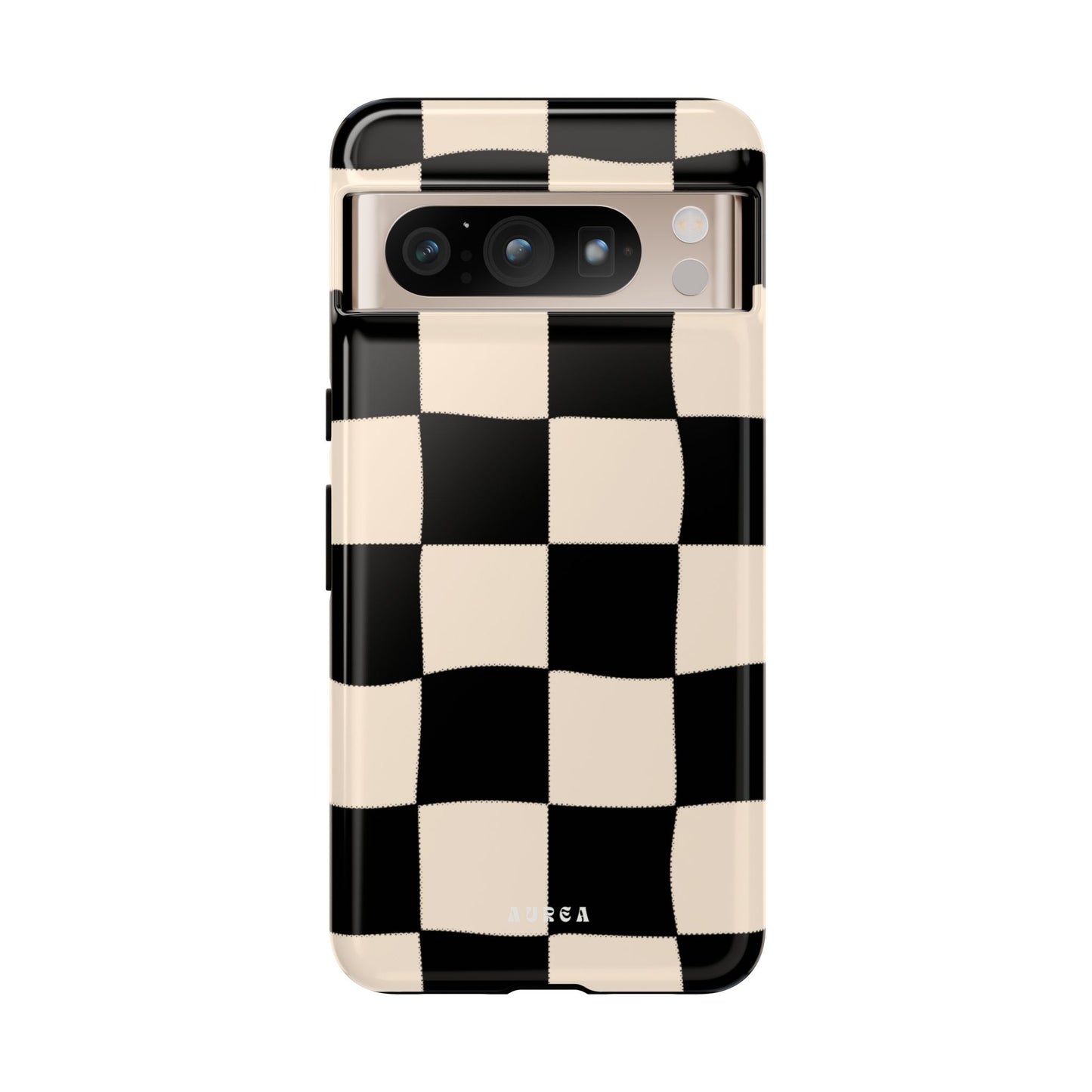 Retro Wavy Checkerboard