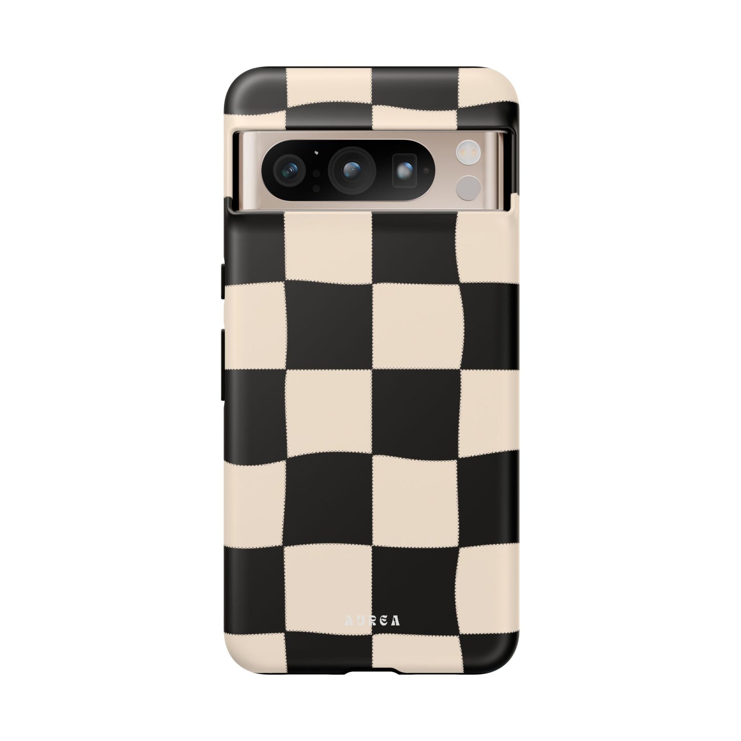 Retro Wavy Checkerboard