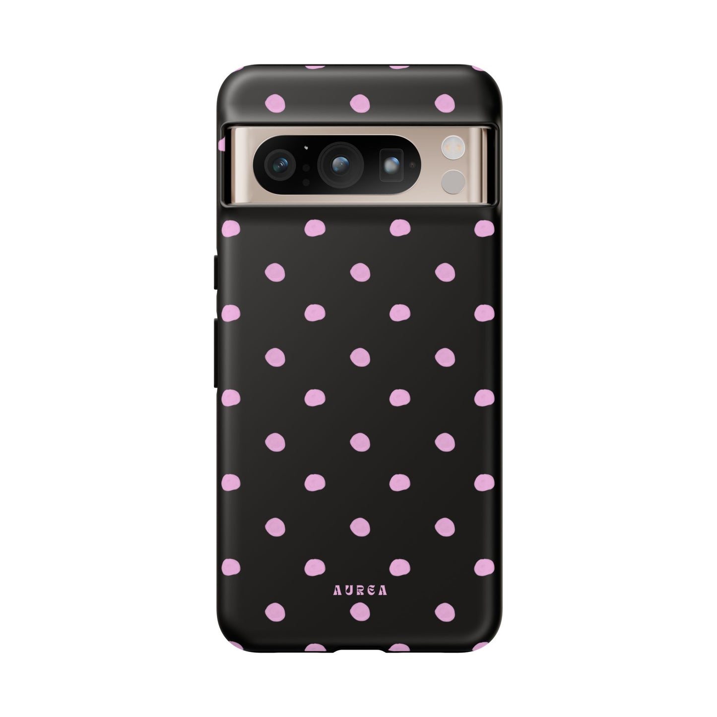 Pink Polka Noir