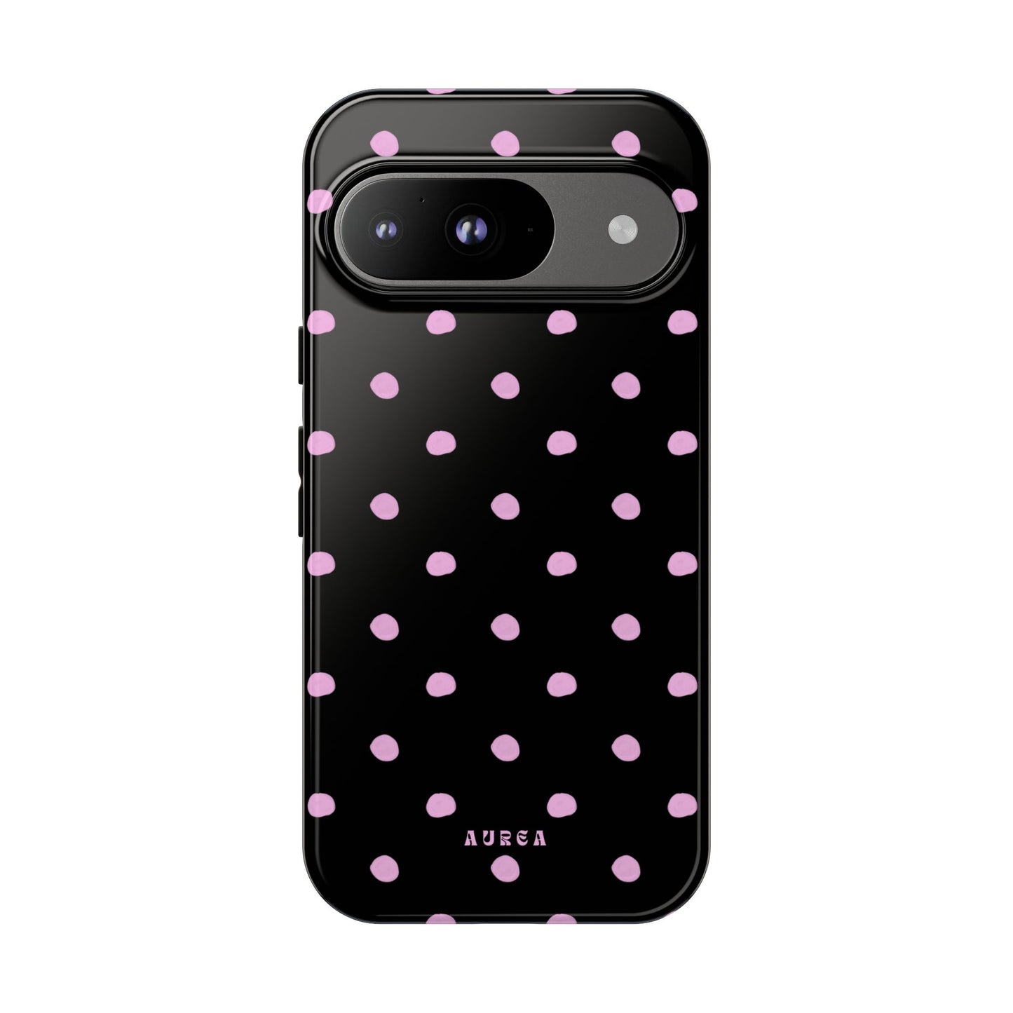 Pink Polka Noir