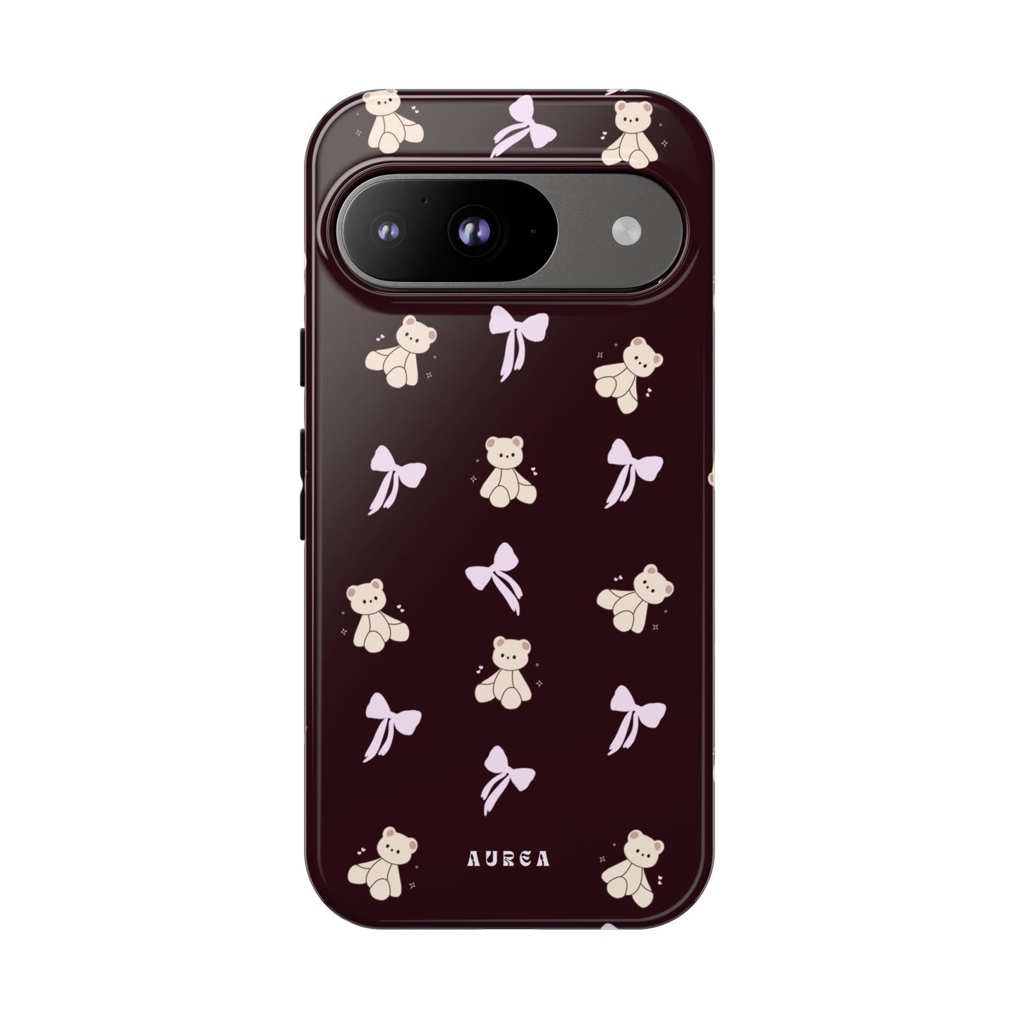 Cute Teddy Bear & Bow Pattern