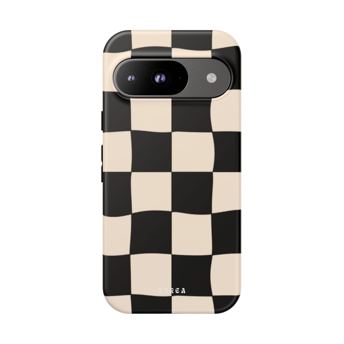 Retro Wavy Checkerboard