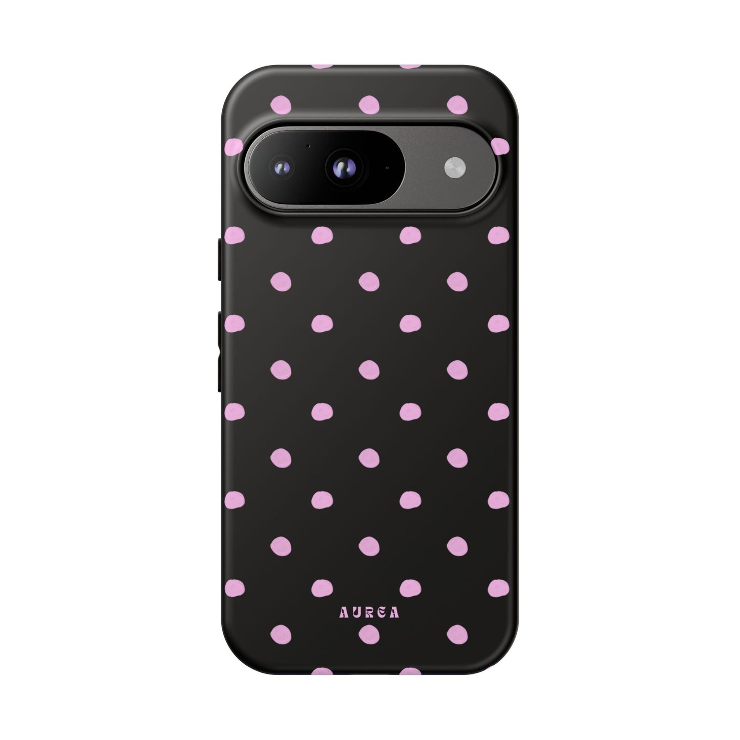 Pink Polka Noir