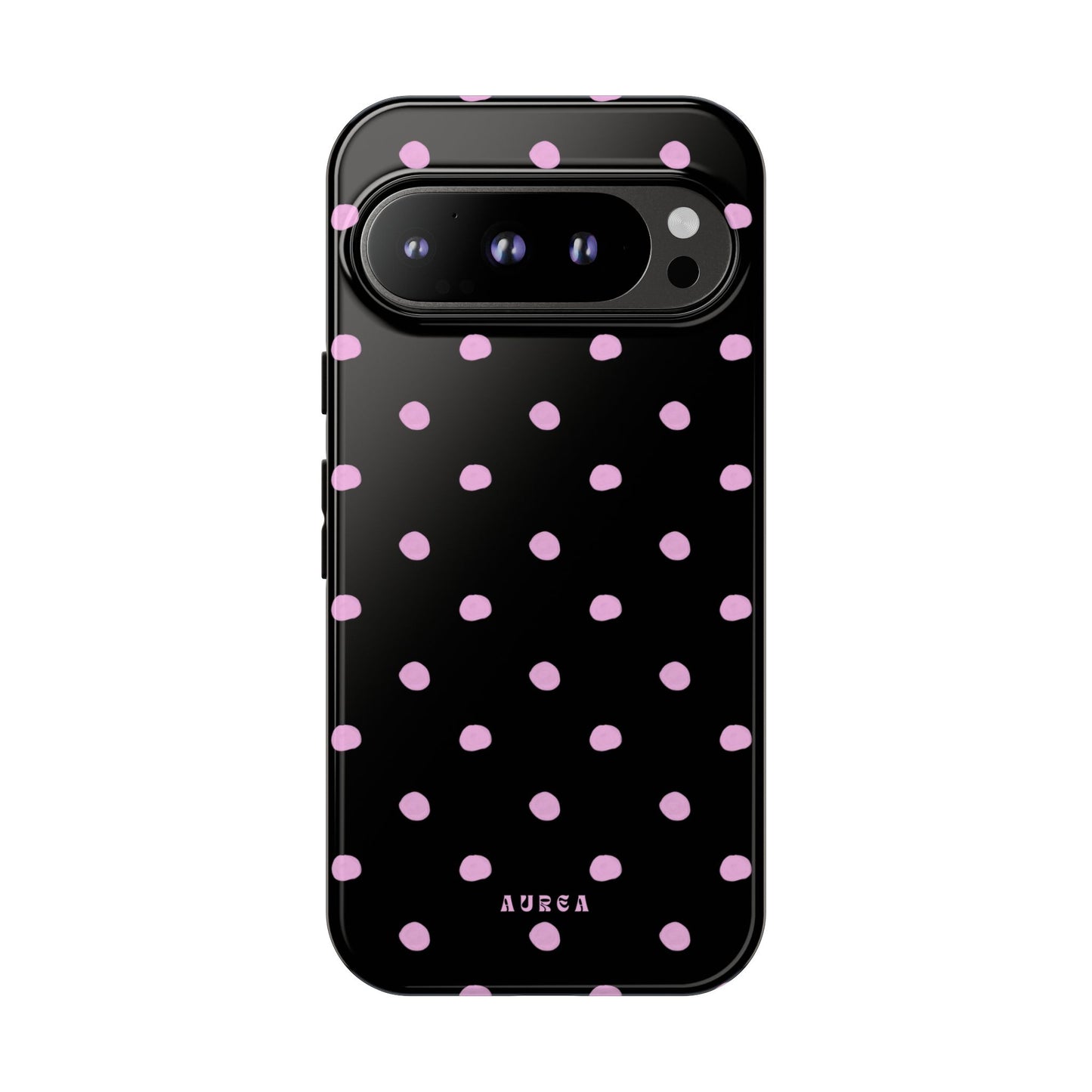 Pink Polka Noir