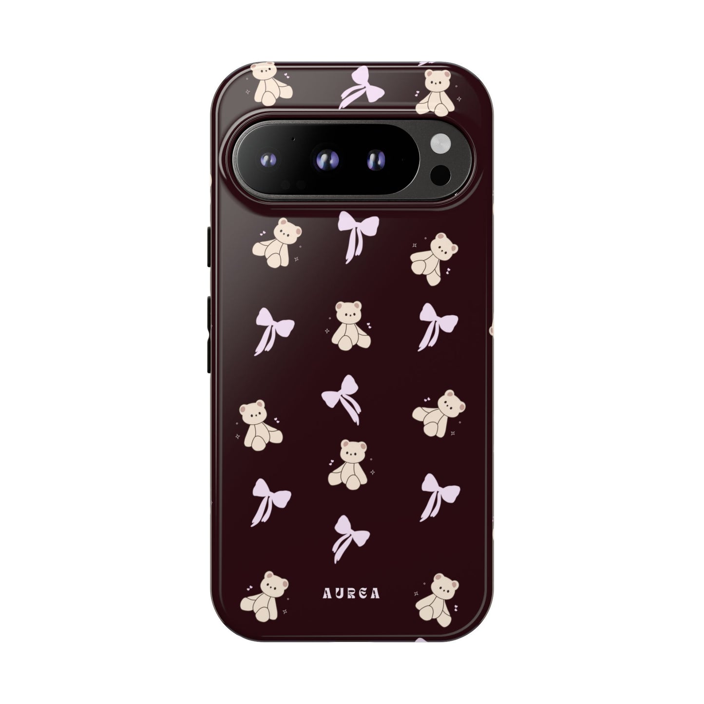 Cute Teddy Bear & Bow Pattern