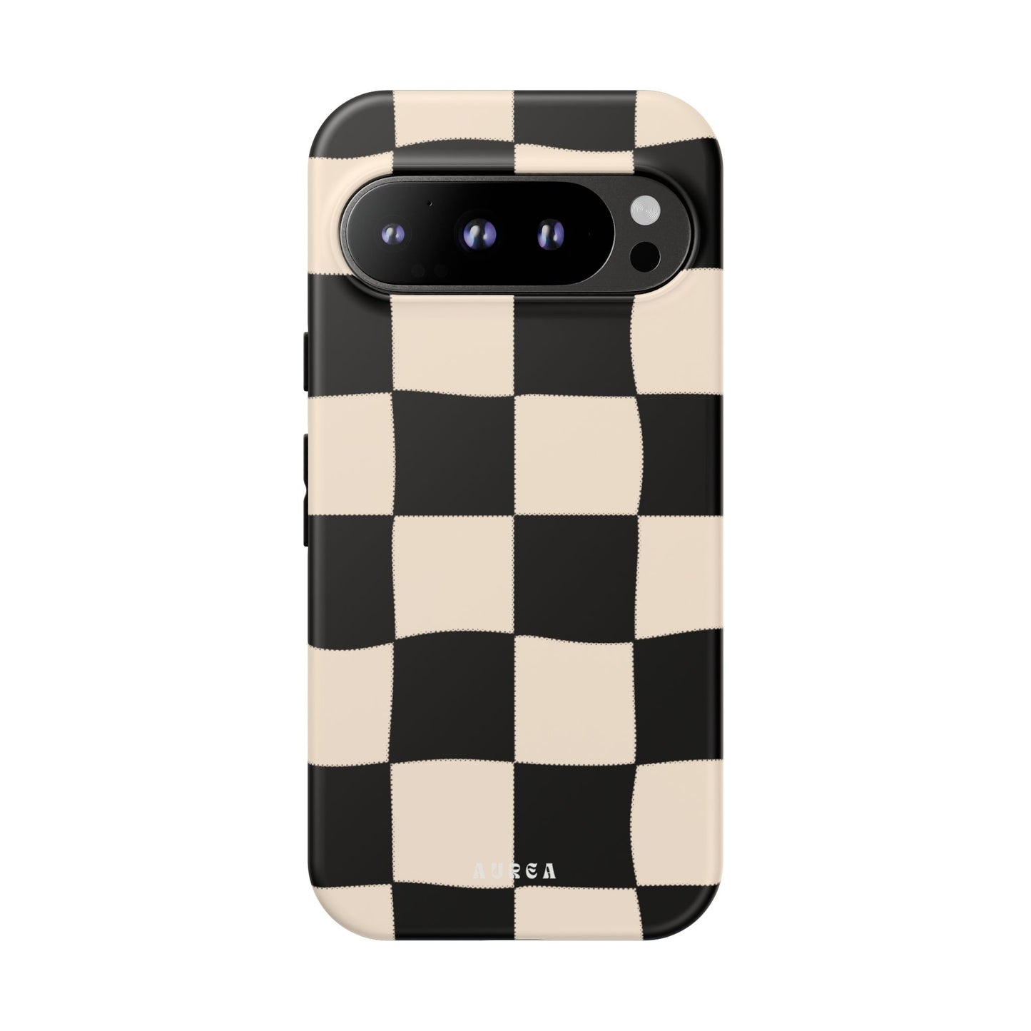 Retro Wavy Checkerboard