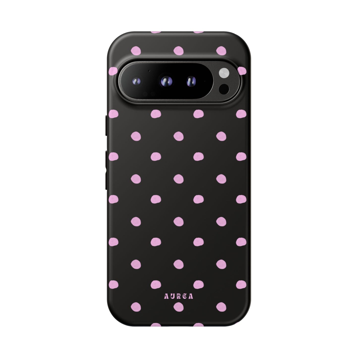 Pink Polka Noir