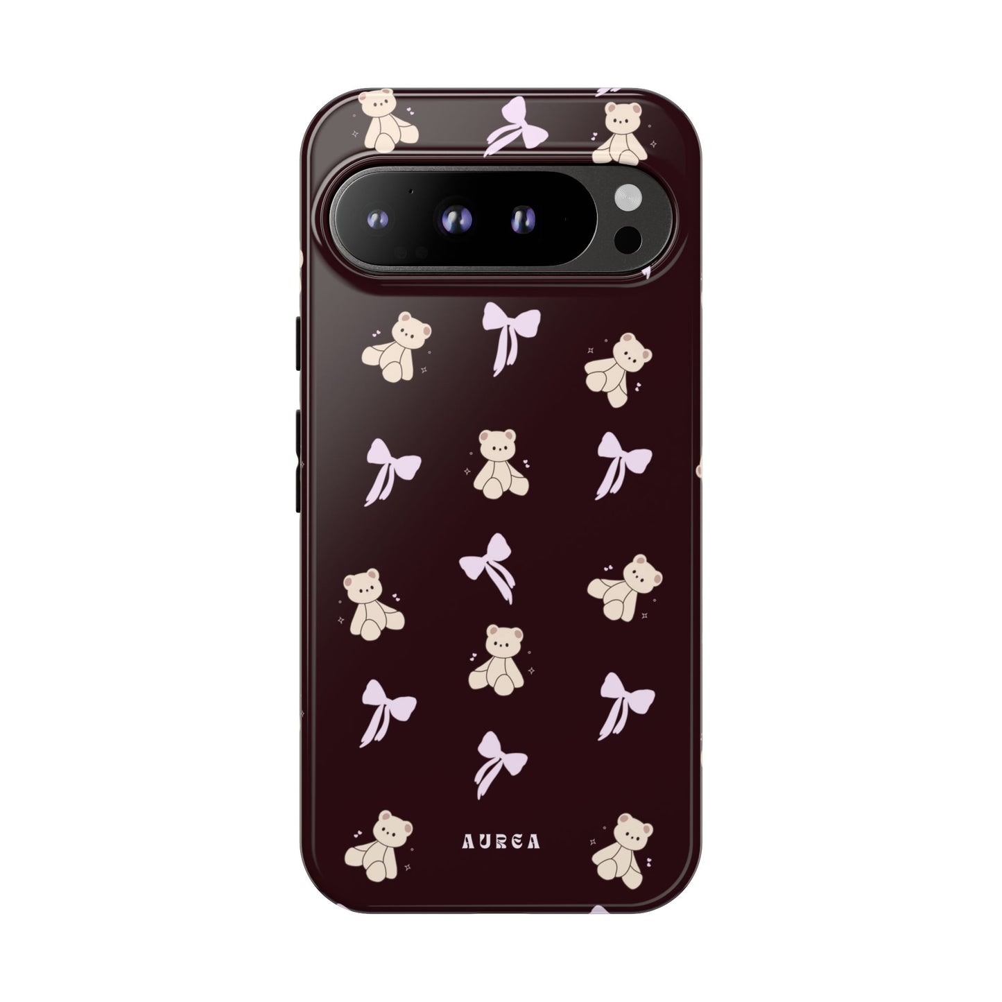 Cute Teddy Bear & Bow Pattern