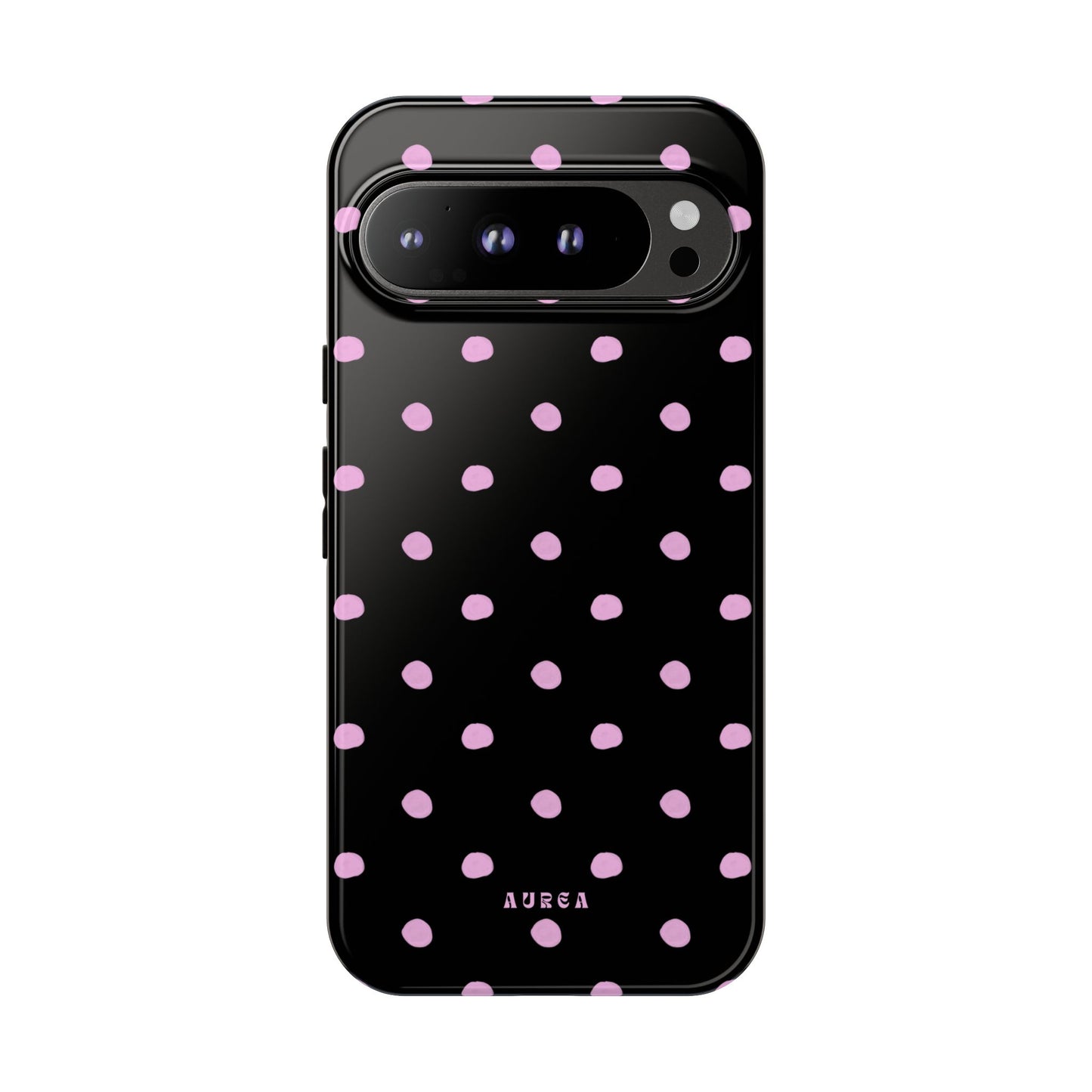 Pink Polka Noir