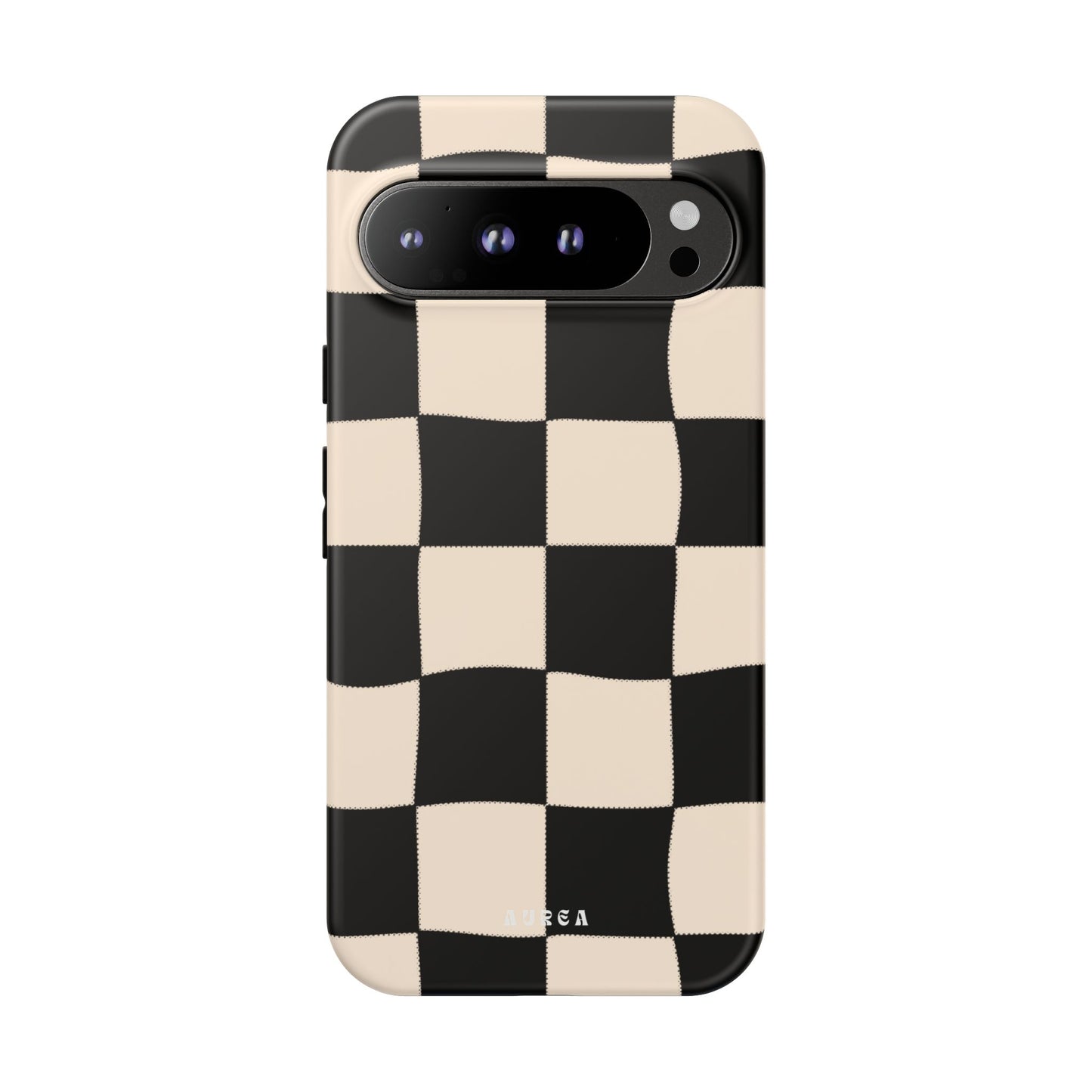 Retro Wavy Checkerboard