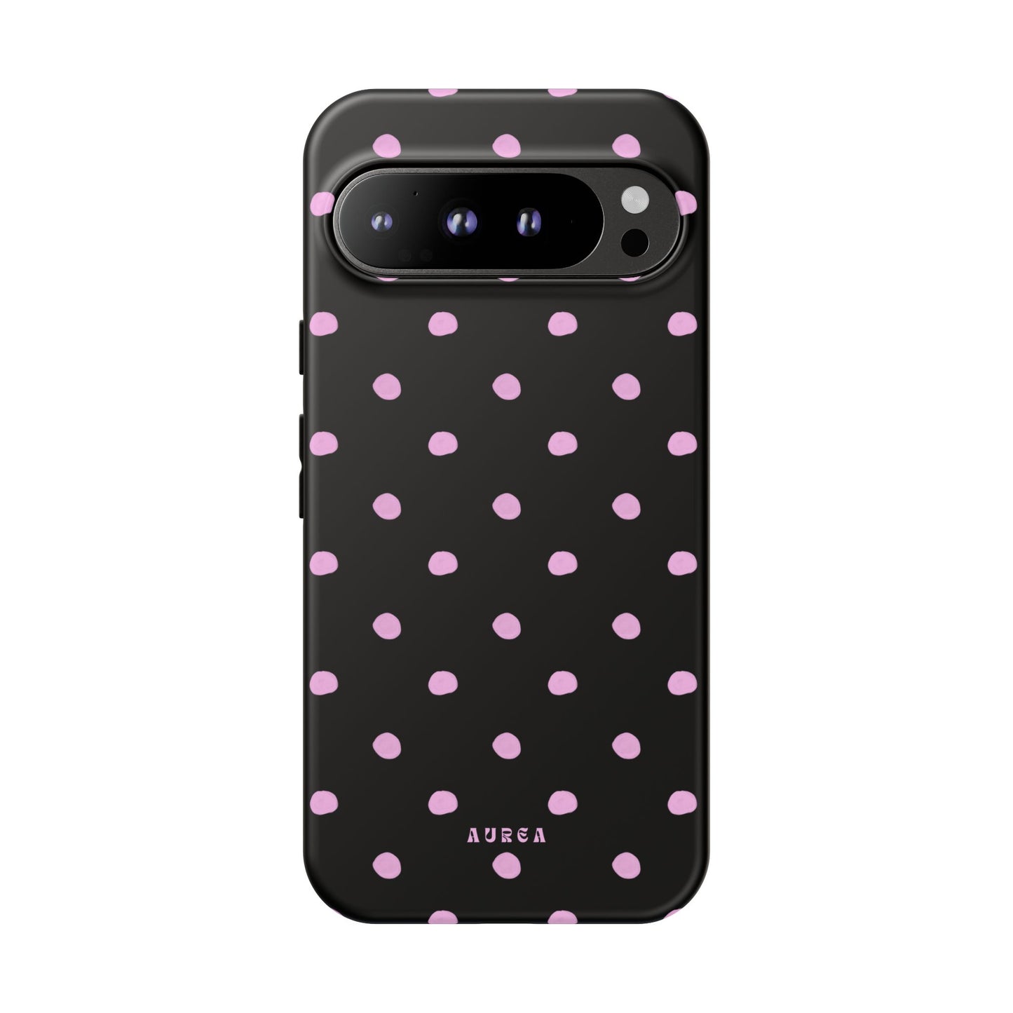 Pink Polka Noir