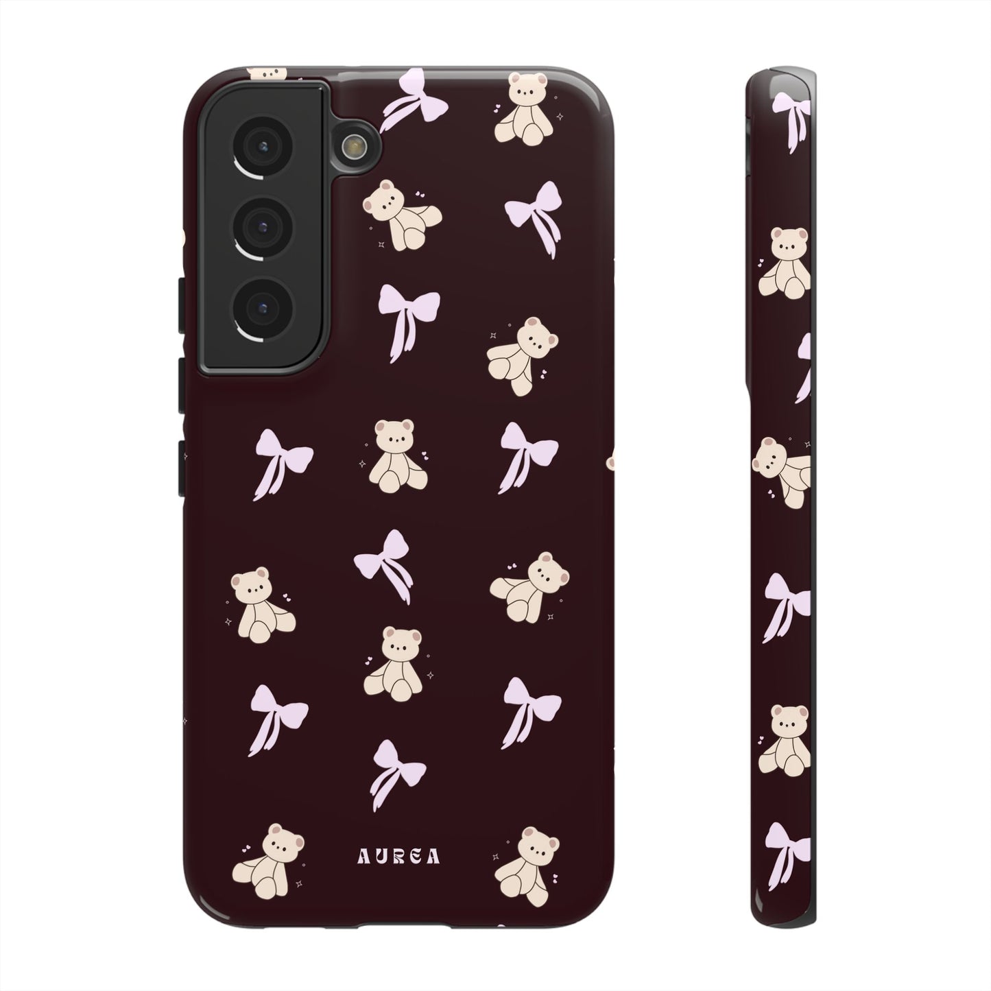 Cute Teddy Bear & Bow Pattern