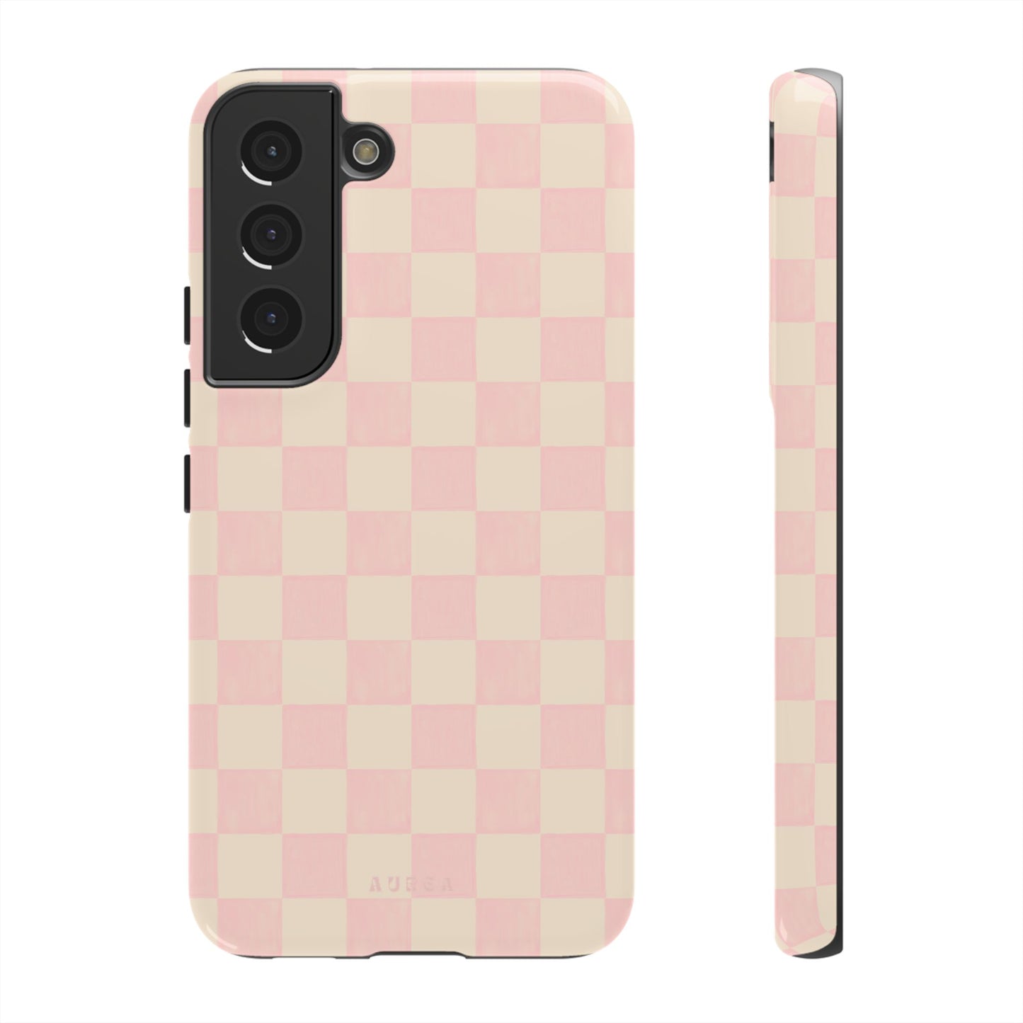 Sweet Blush Checkboard