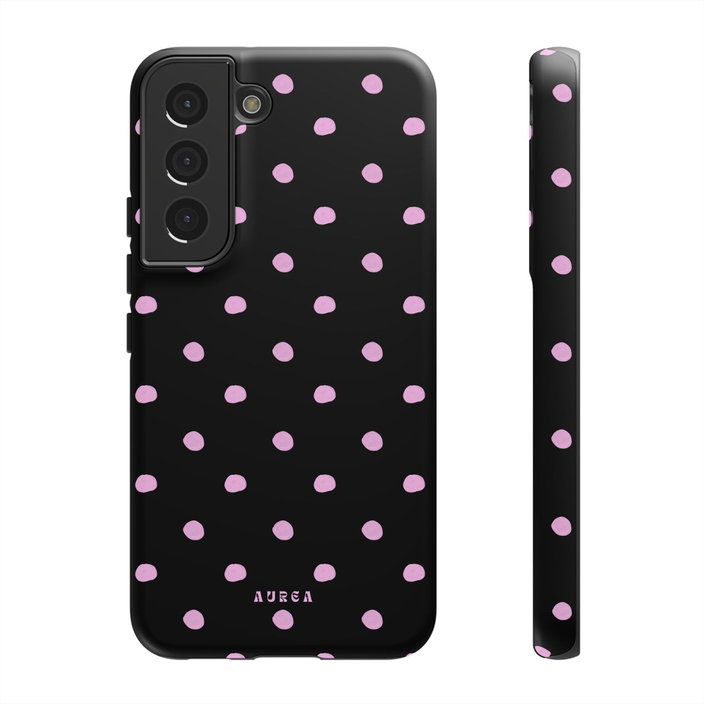 Pink Polka Noir