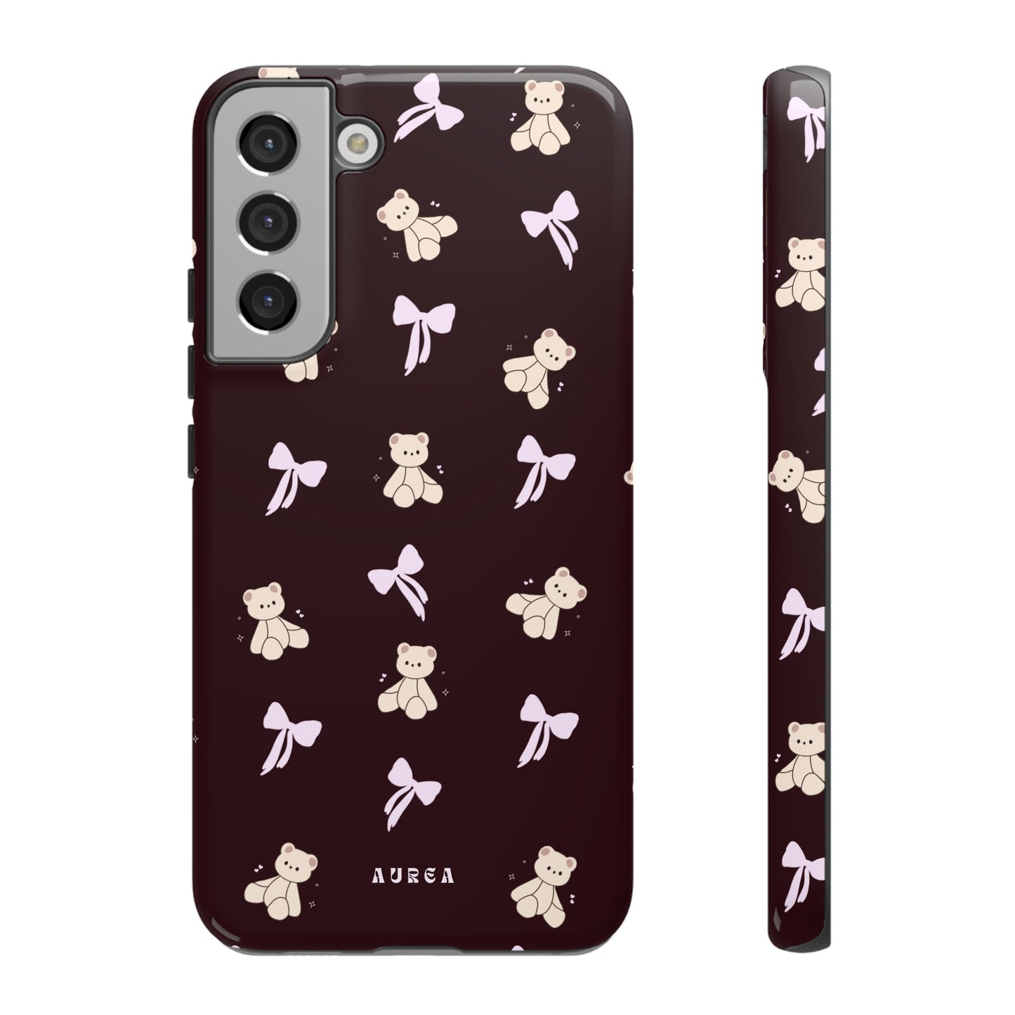 Cute Teddy Bear & Bow Pattern