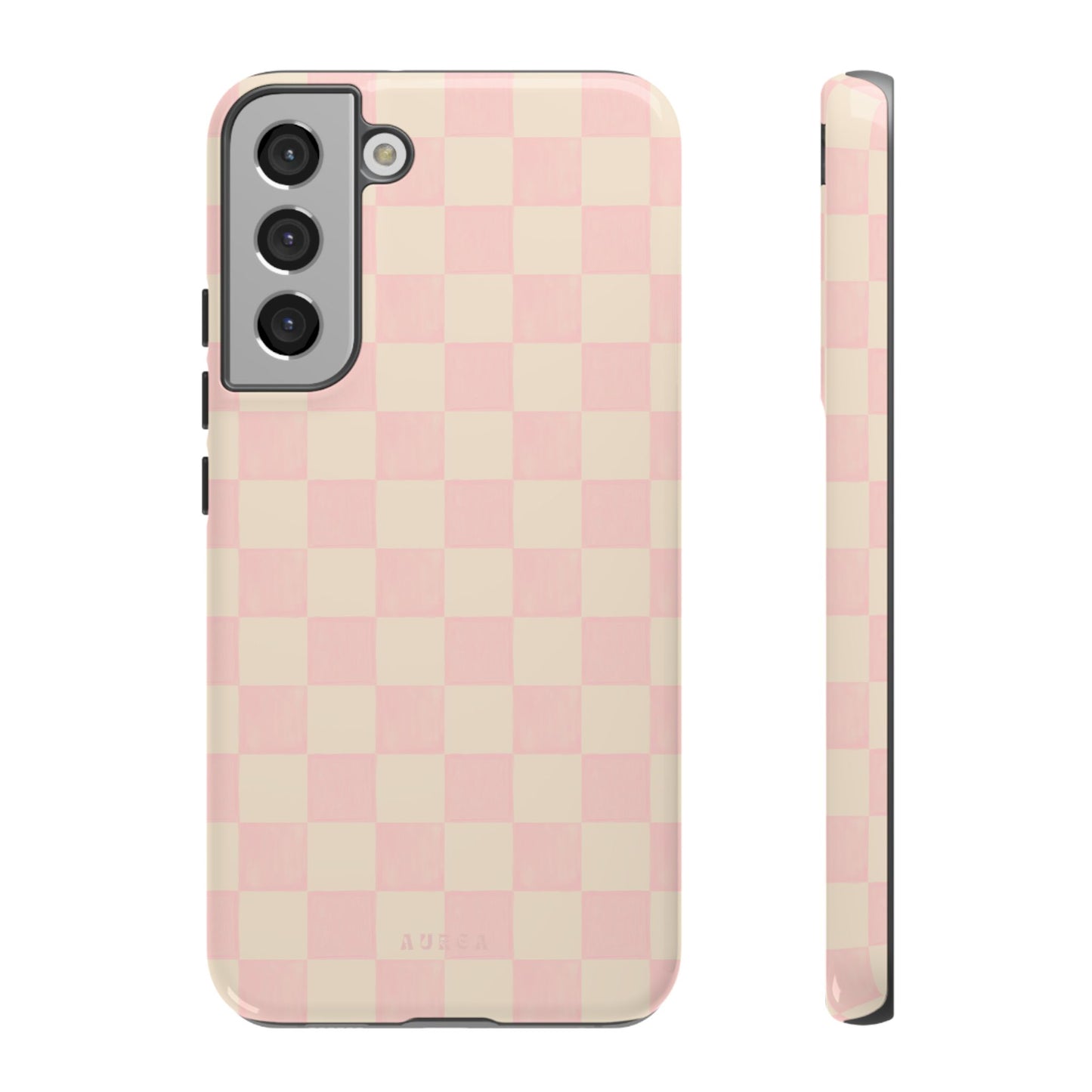 Sweet Blush Checkboard