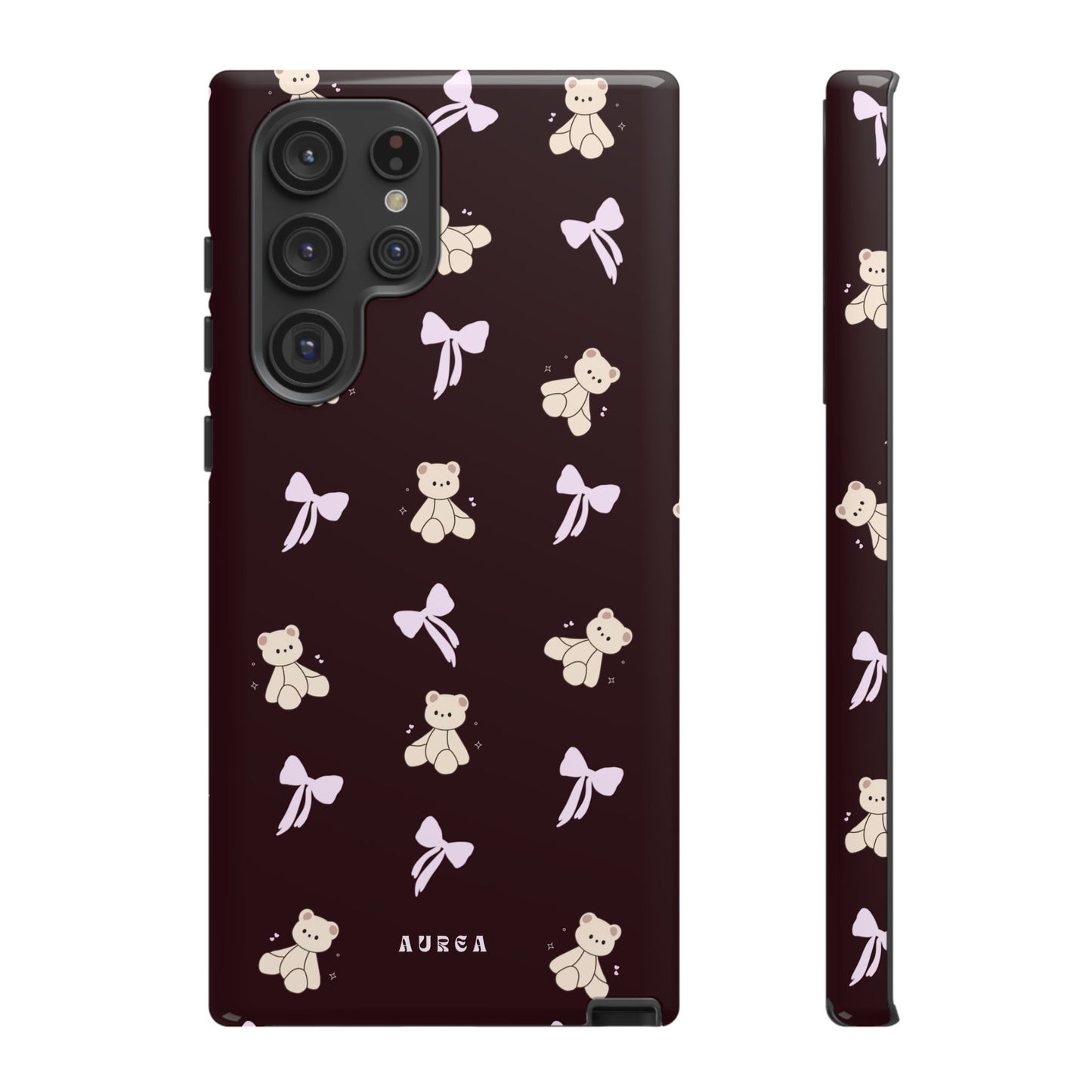 Cute Teddy Bear & Bow Pattern