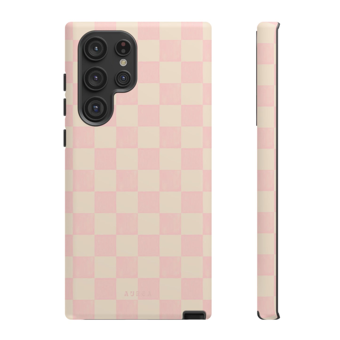 Sweet Blush Checkboard
