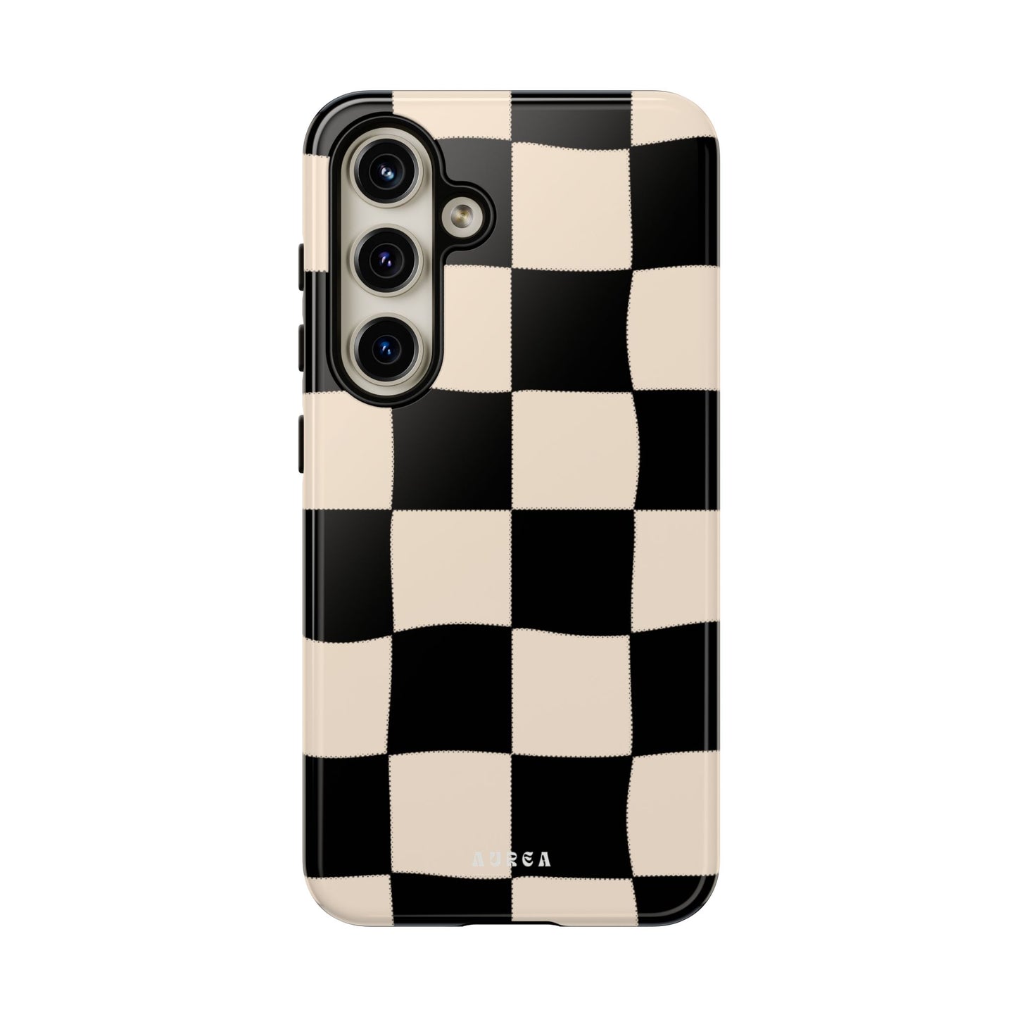 Retro Wavy Checkerboard