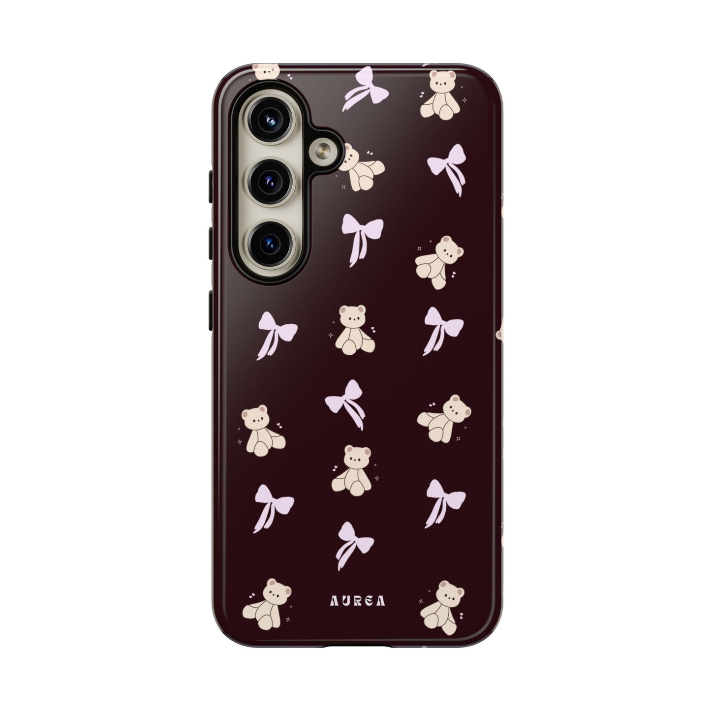 Cute Teddy Bear & Bow Pattern