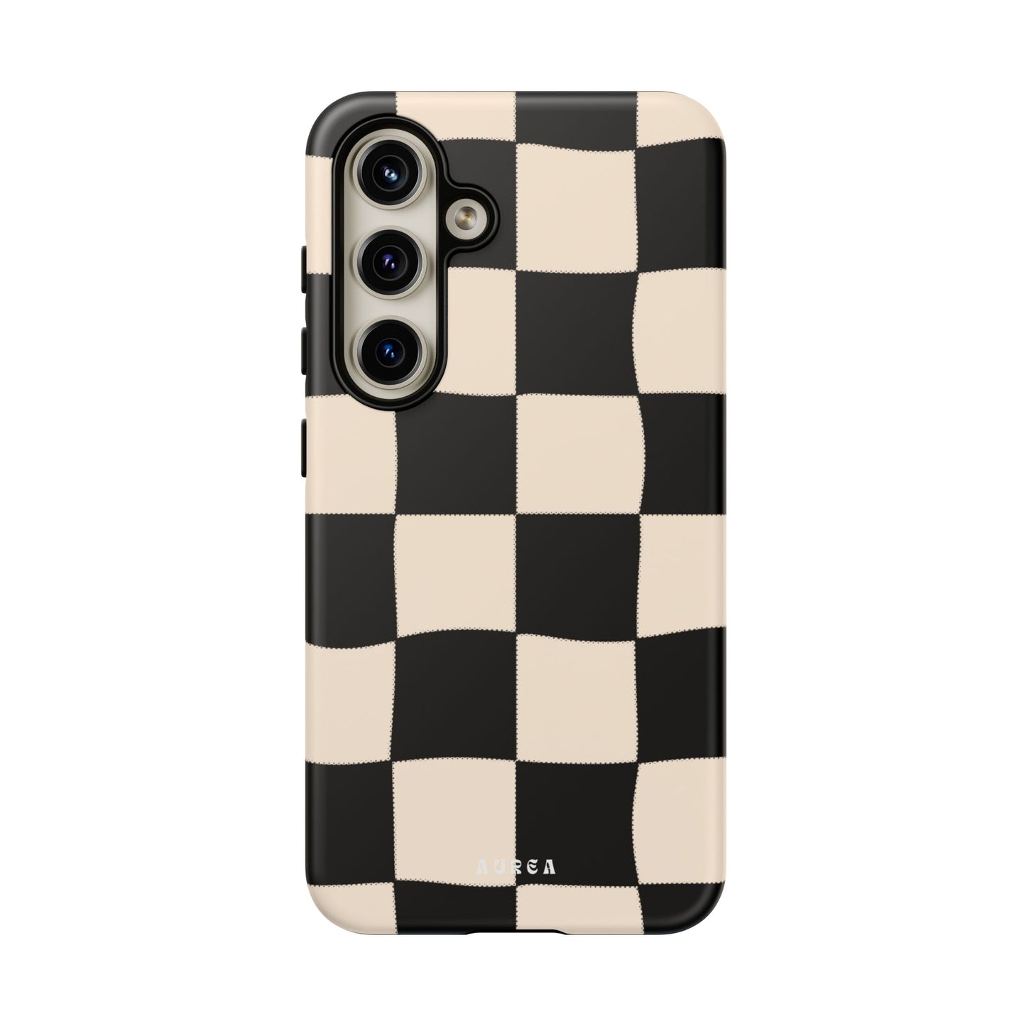 Retro Wavy Checkerboard
