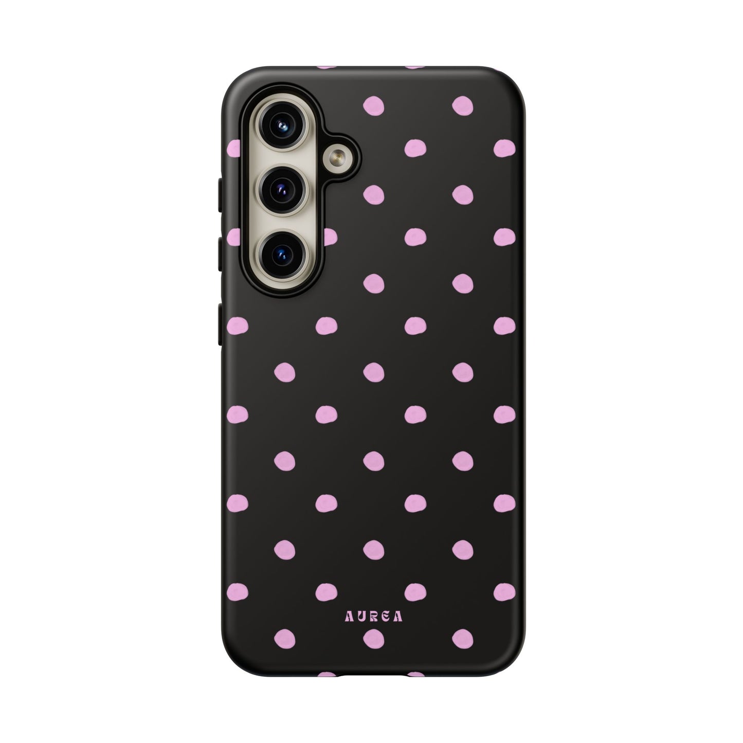 Pink Polka Noir