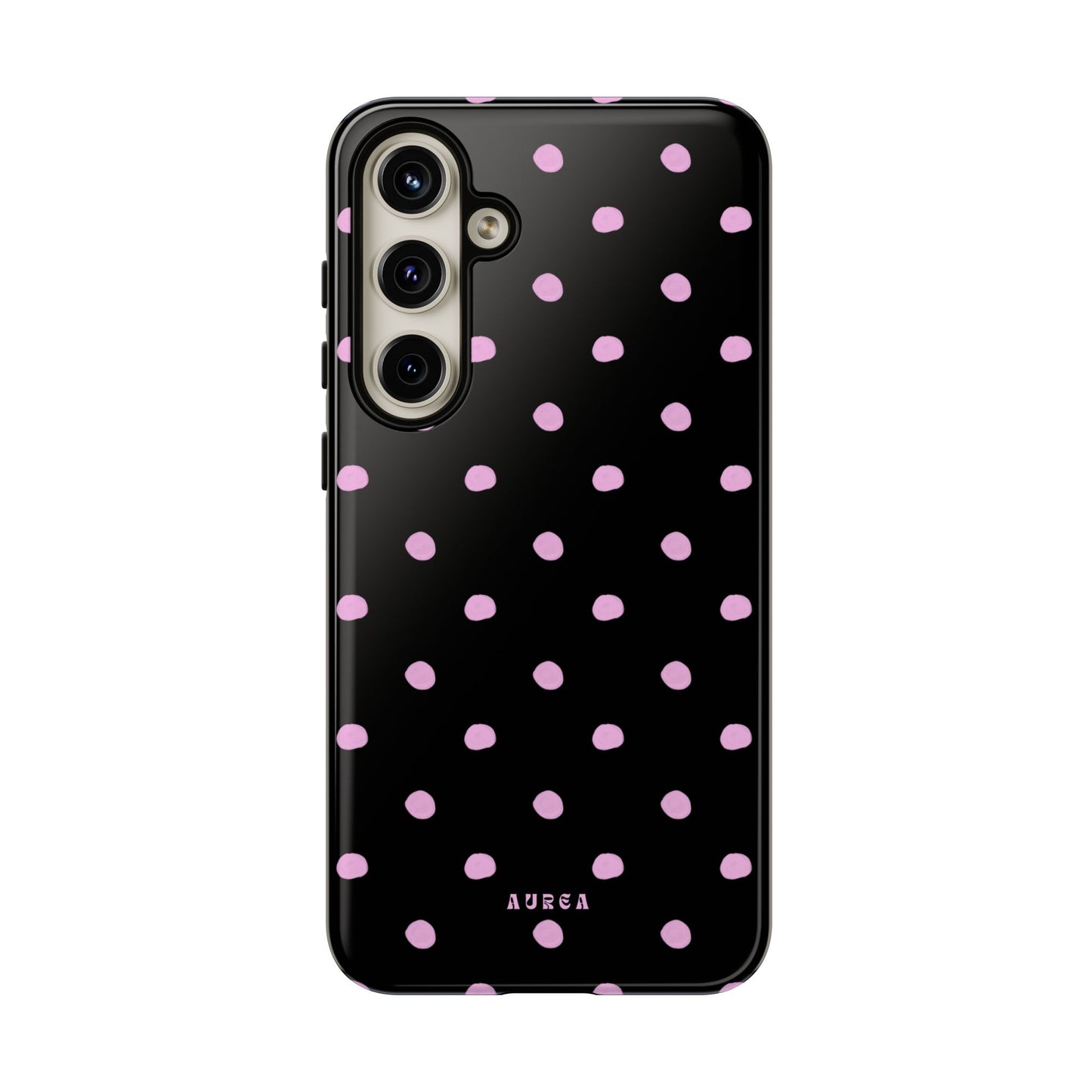 Pink Polka Noir