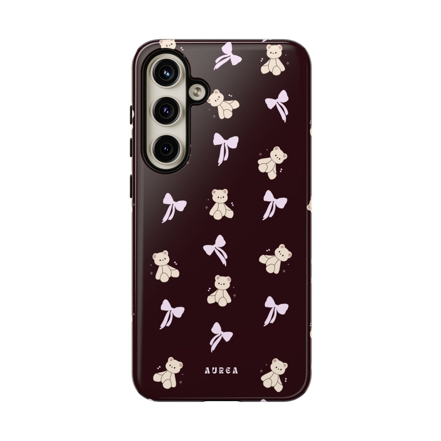 Cute Teddy Bear & Bow Pattern