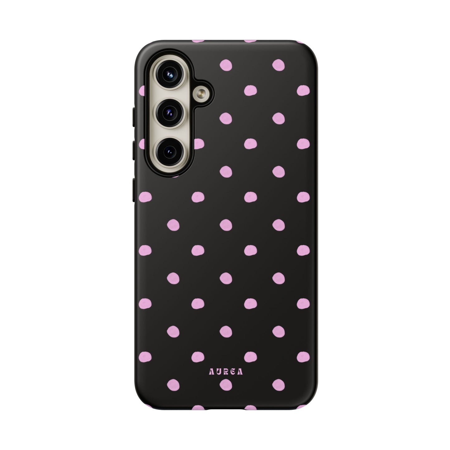 Pink Polka Noir