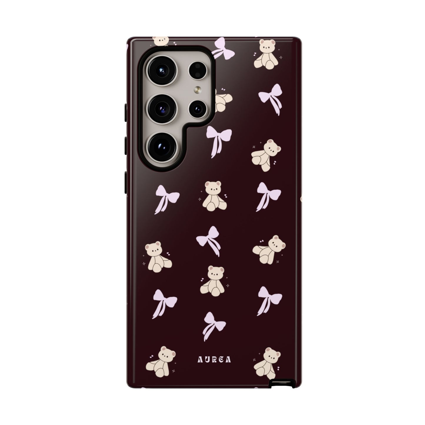 Cute Teddy Bear & Bow Pattern