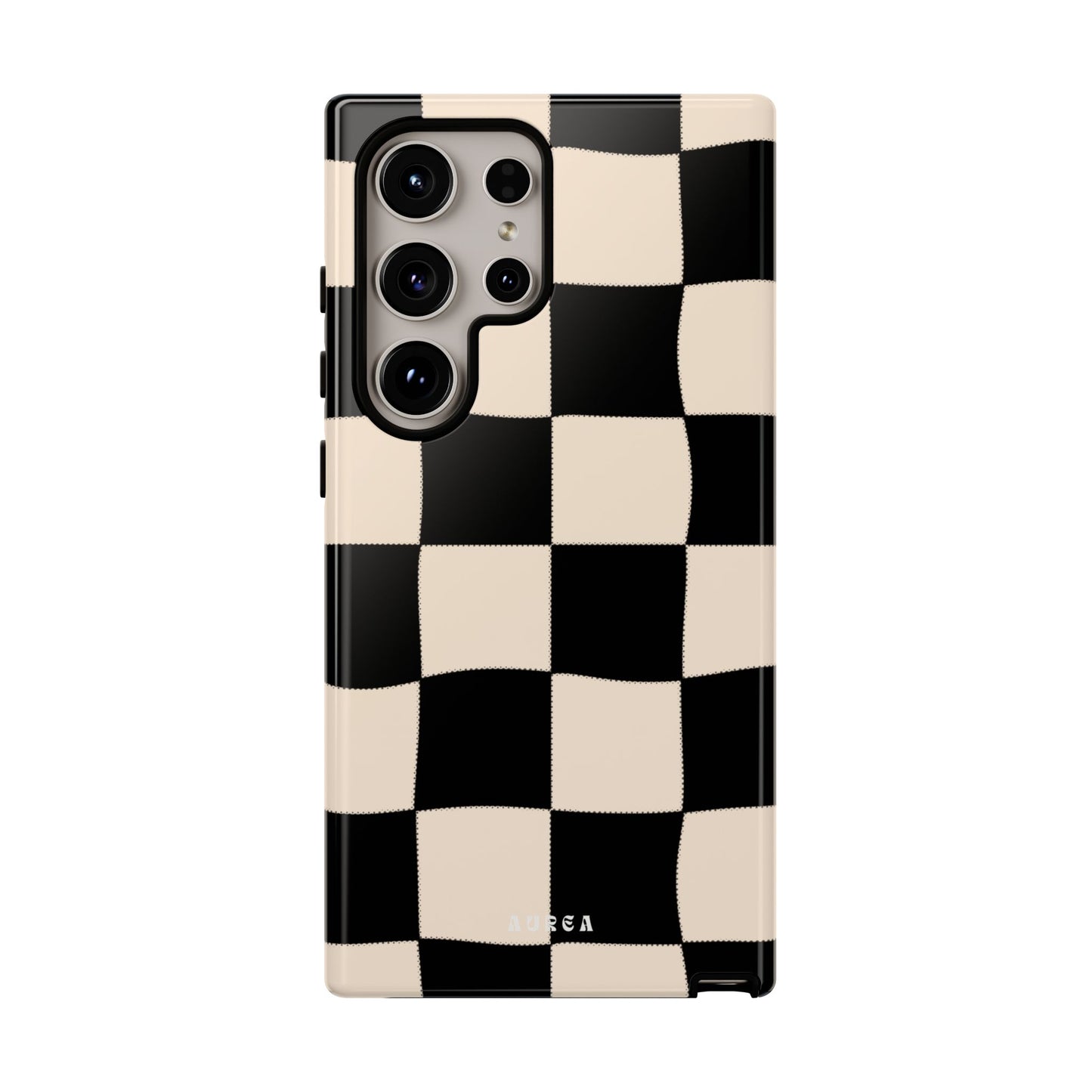 Retro Wavy Checkerboard