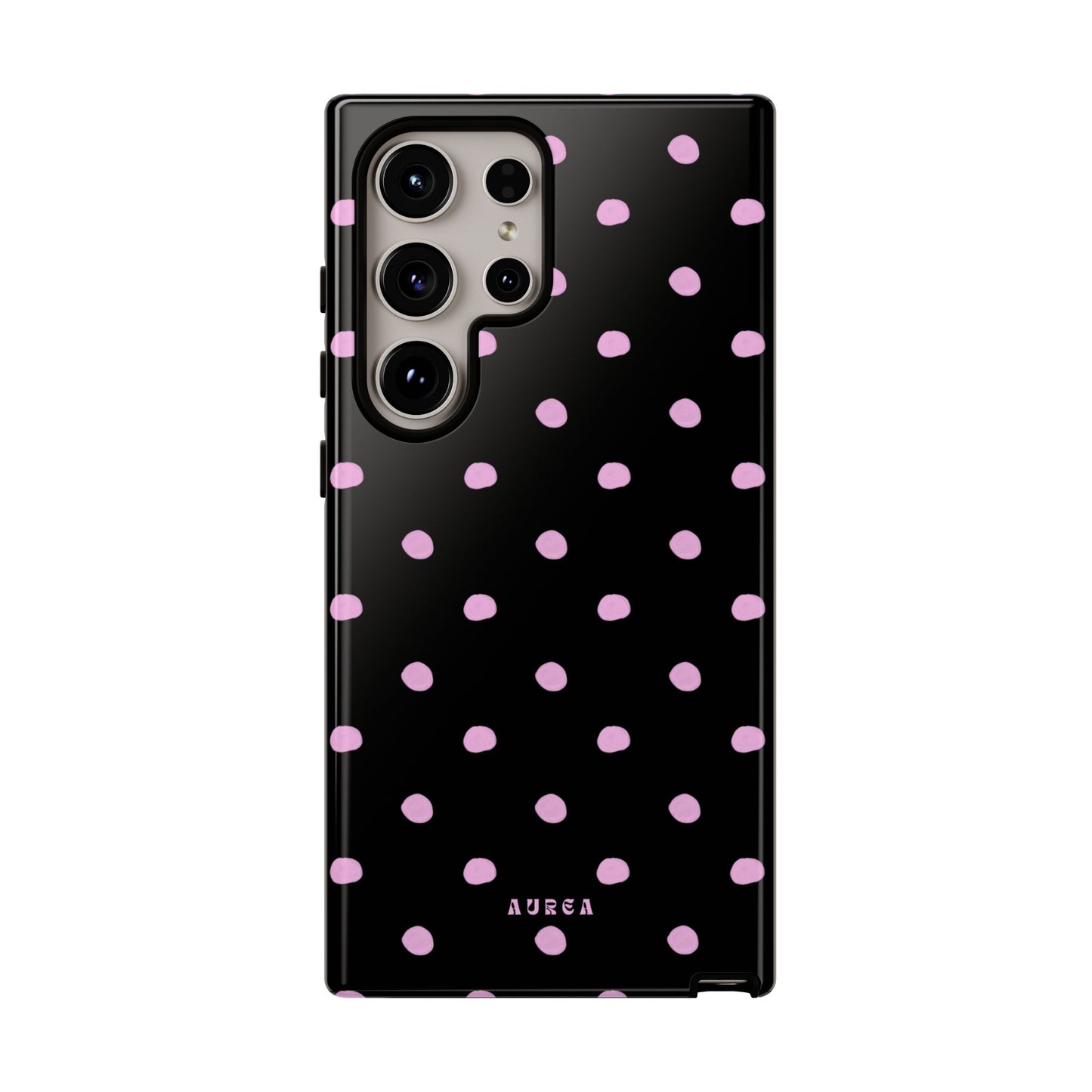 Pink Polka Noir