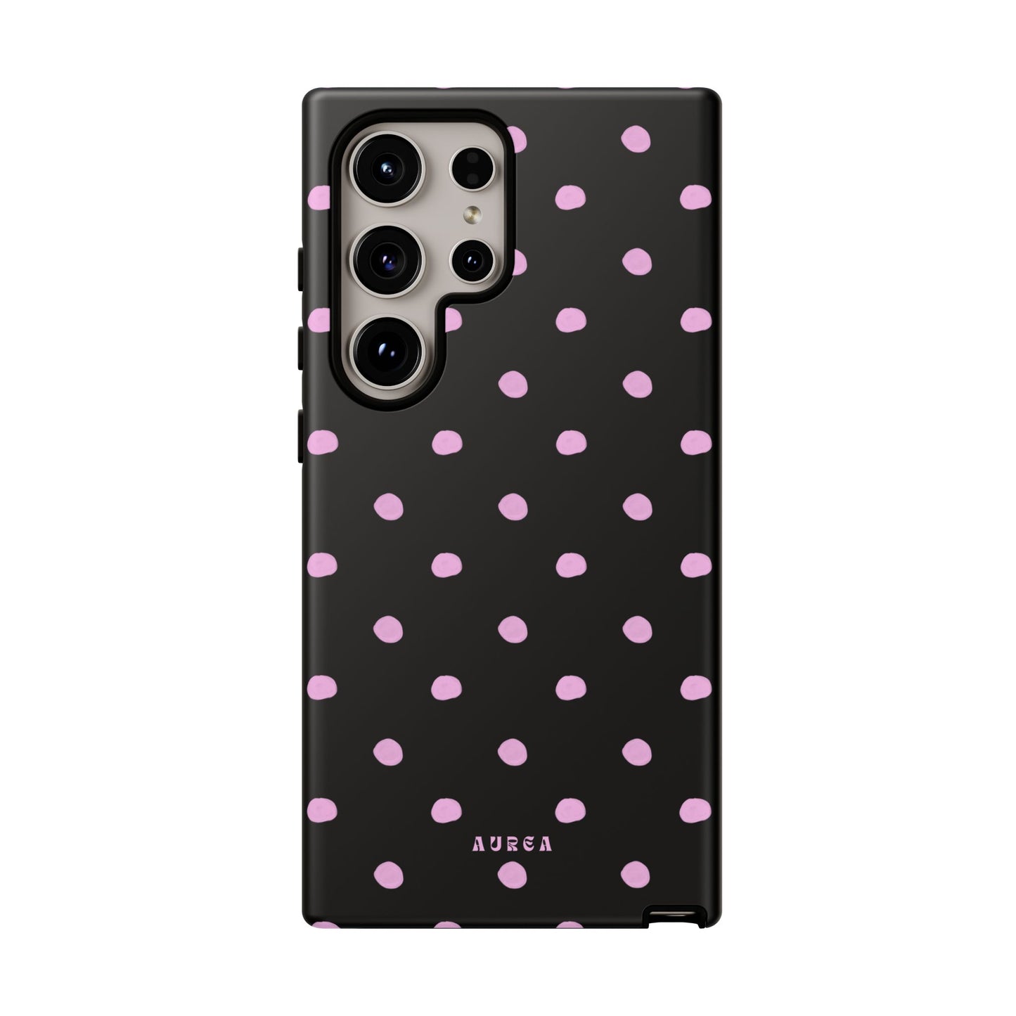 Pink Polka Noir