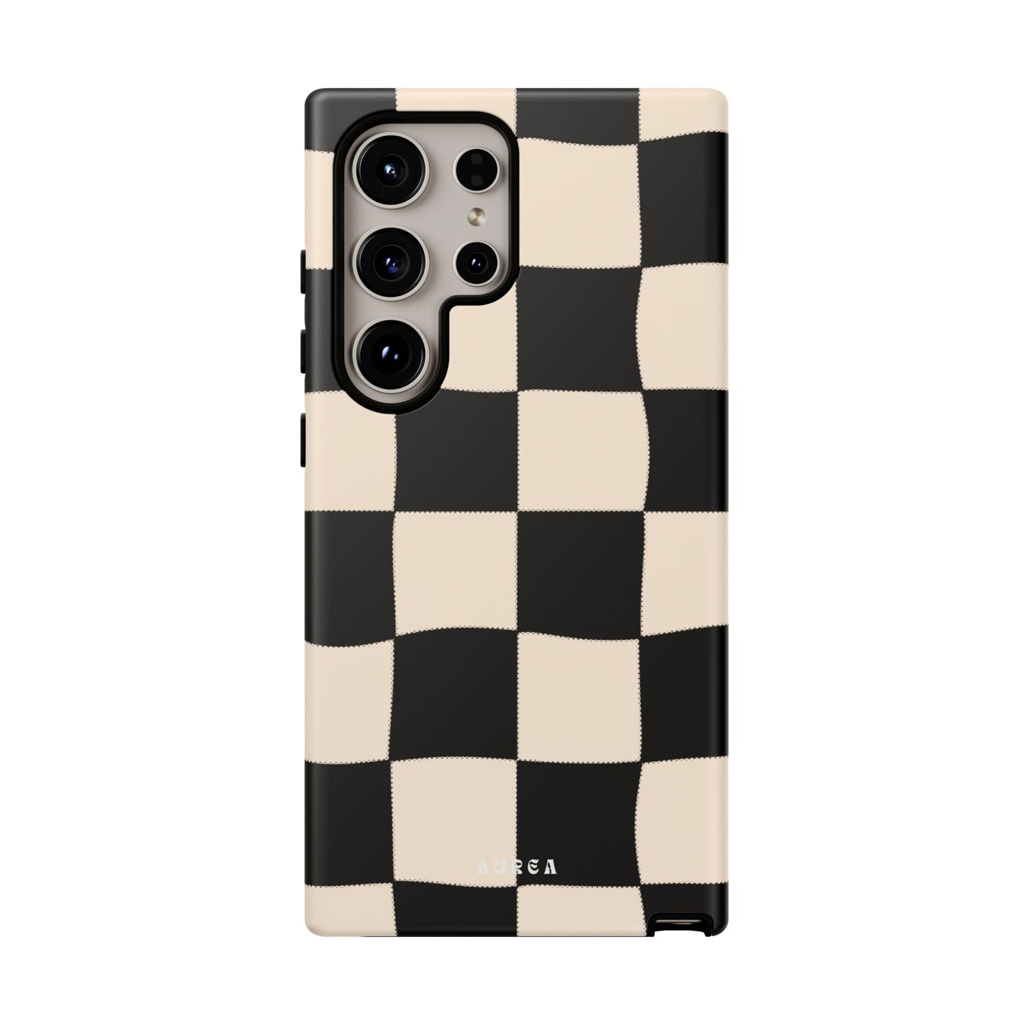 Retro Wavy Checkerboard