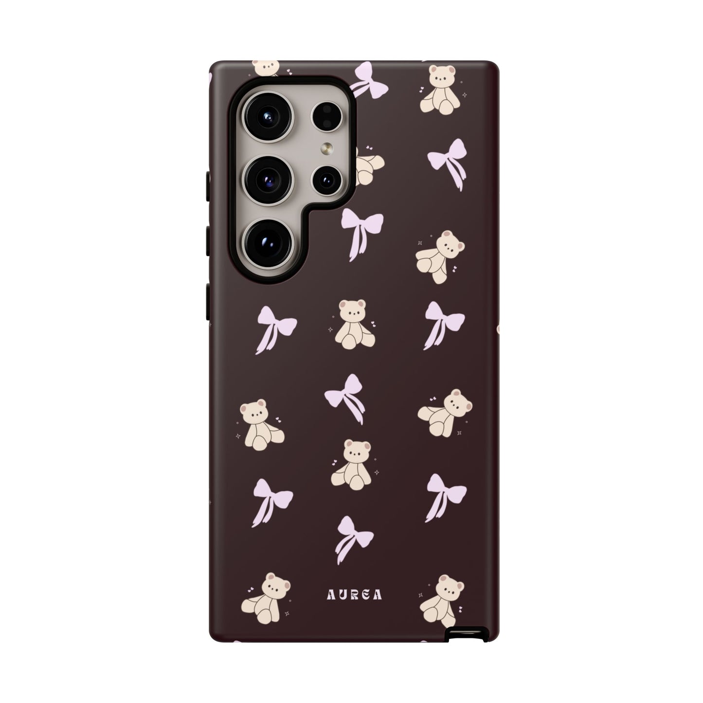 Cute Teddy Bear & Bow Pattern