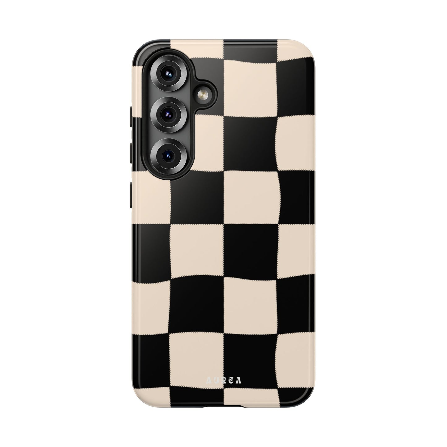 Retro Wavy Checkerboard