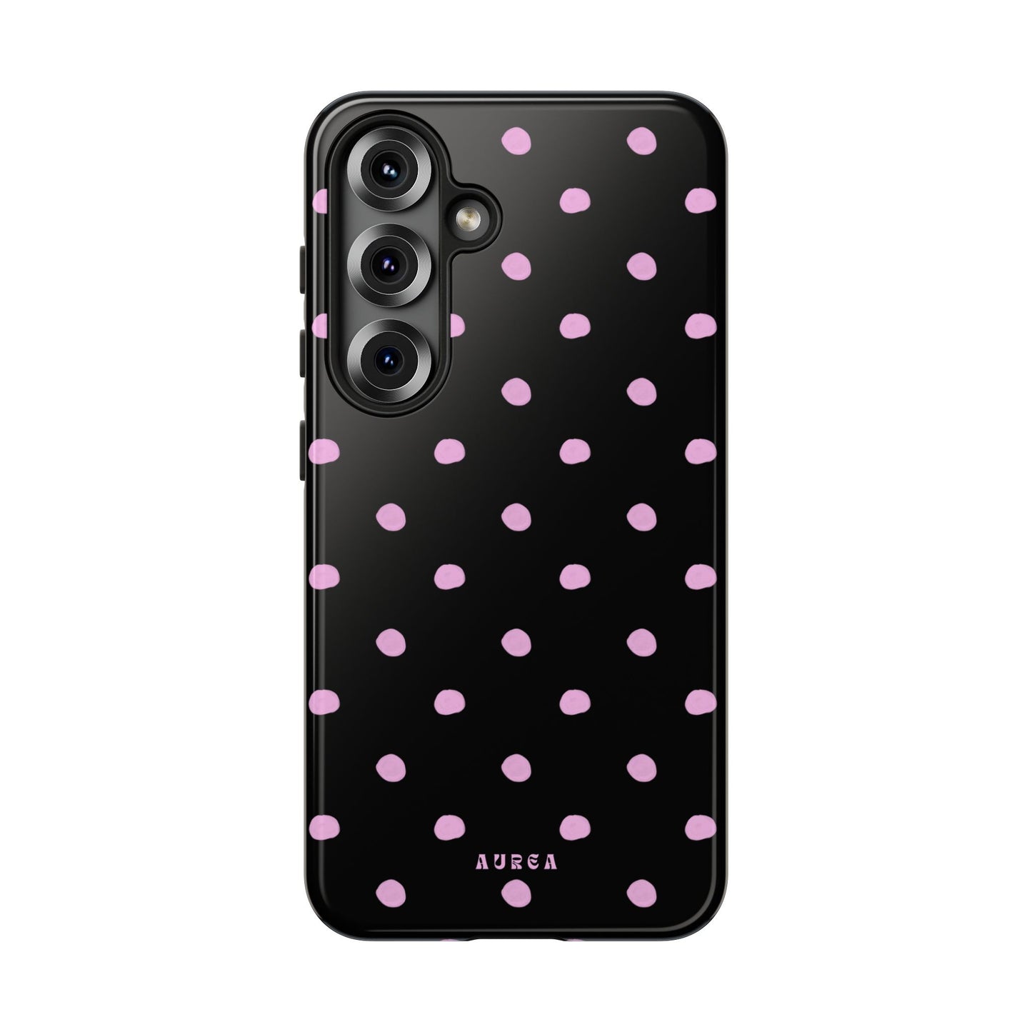 Pink Polka Noir