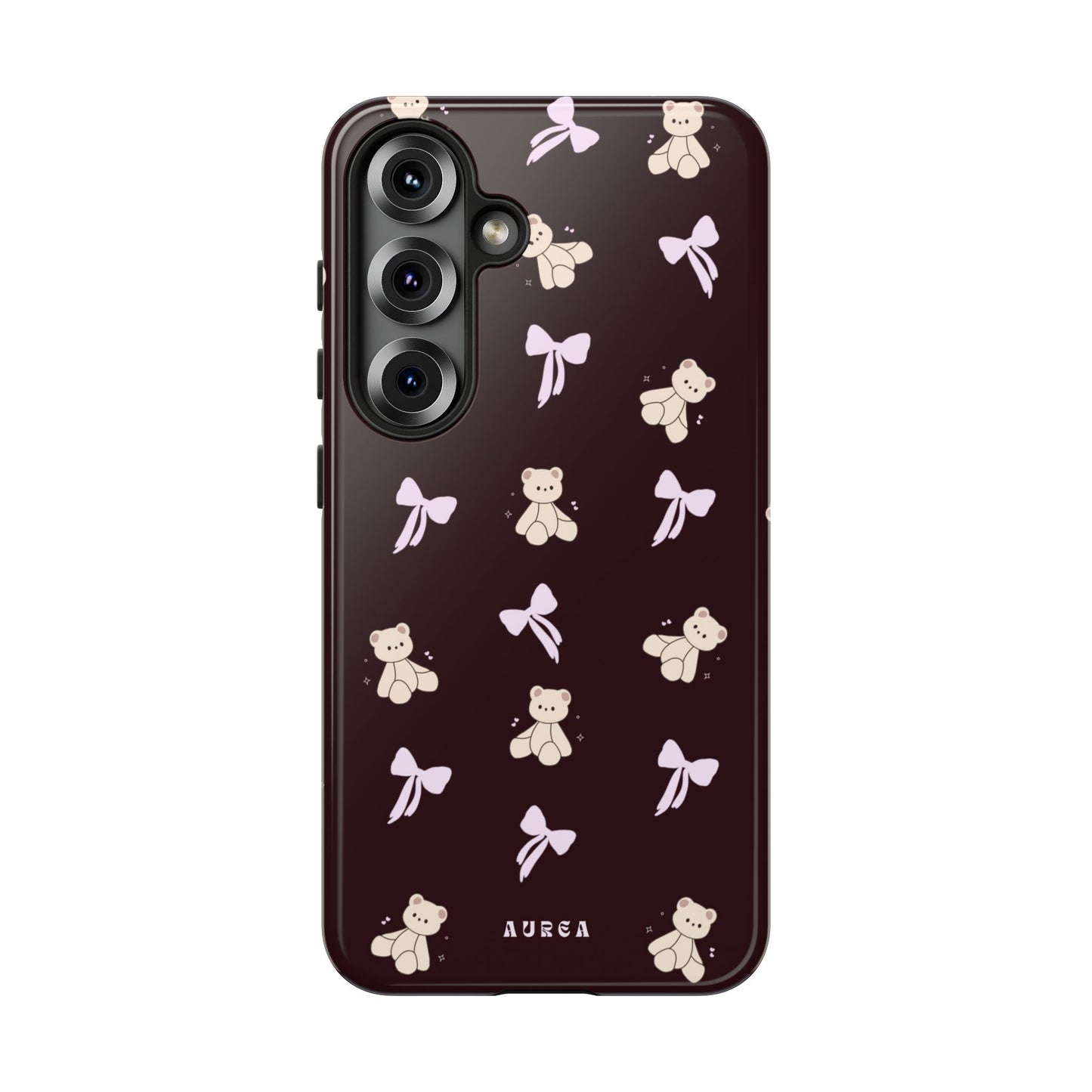 Cute Teddy Bear & Bow Pattern