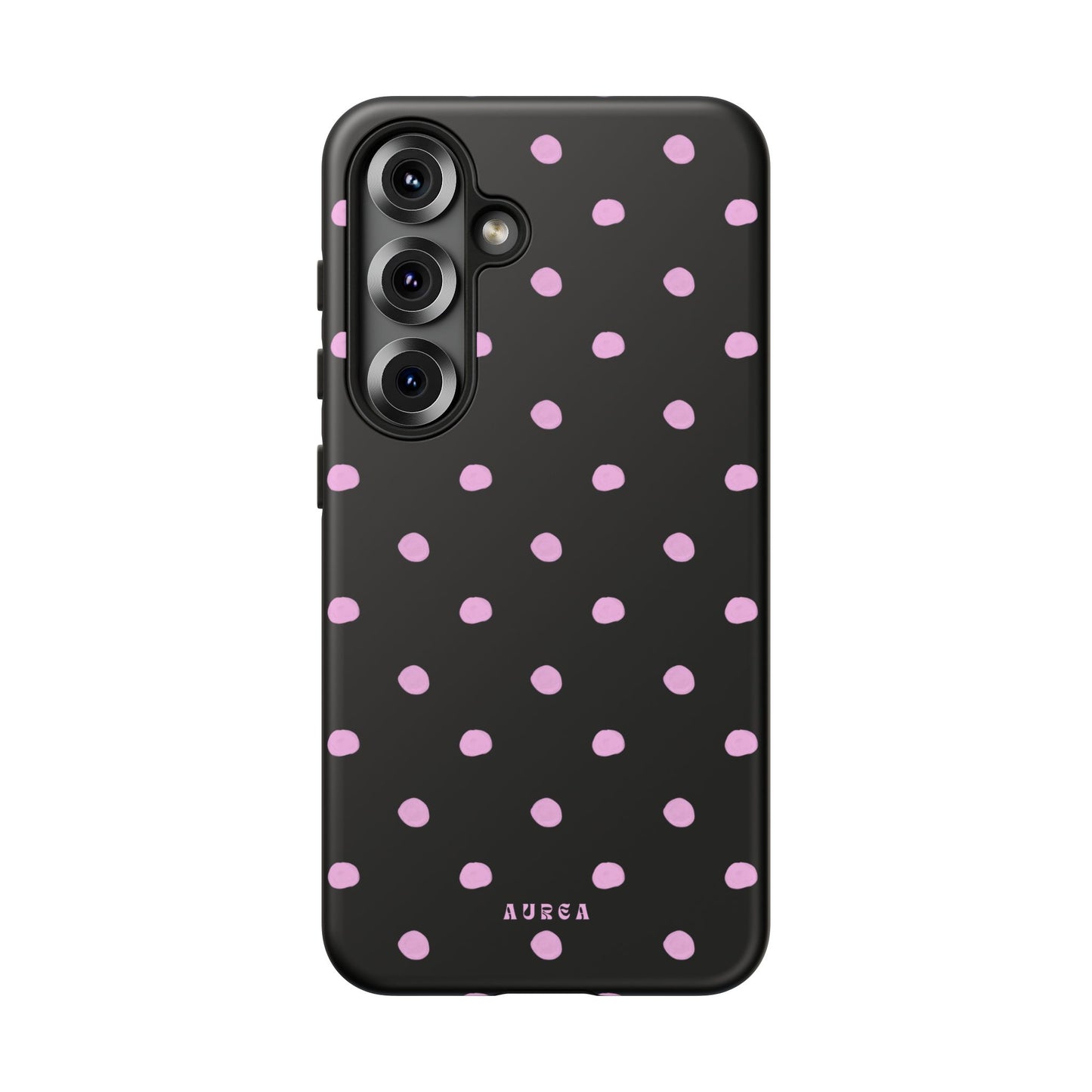 Pink Polka Noir
