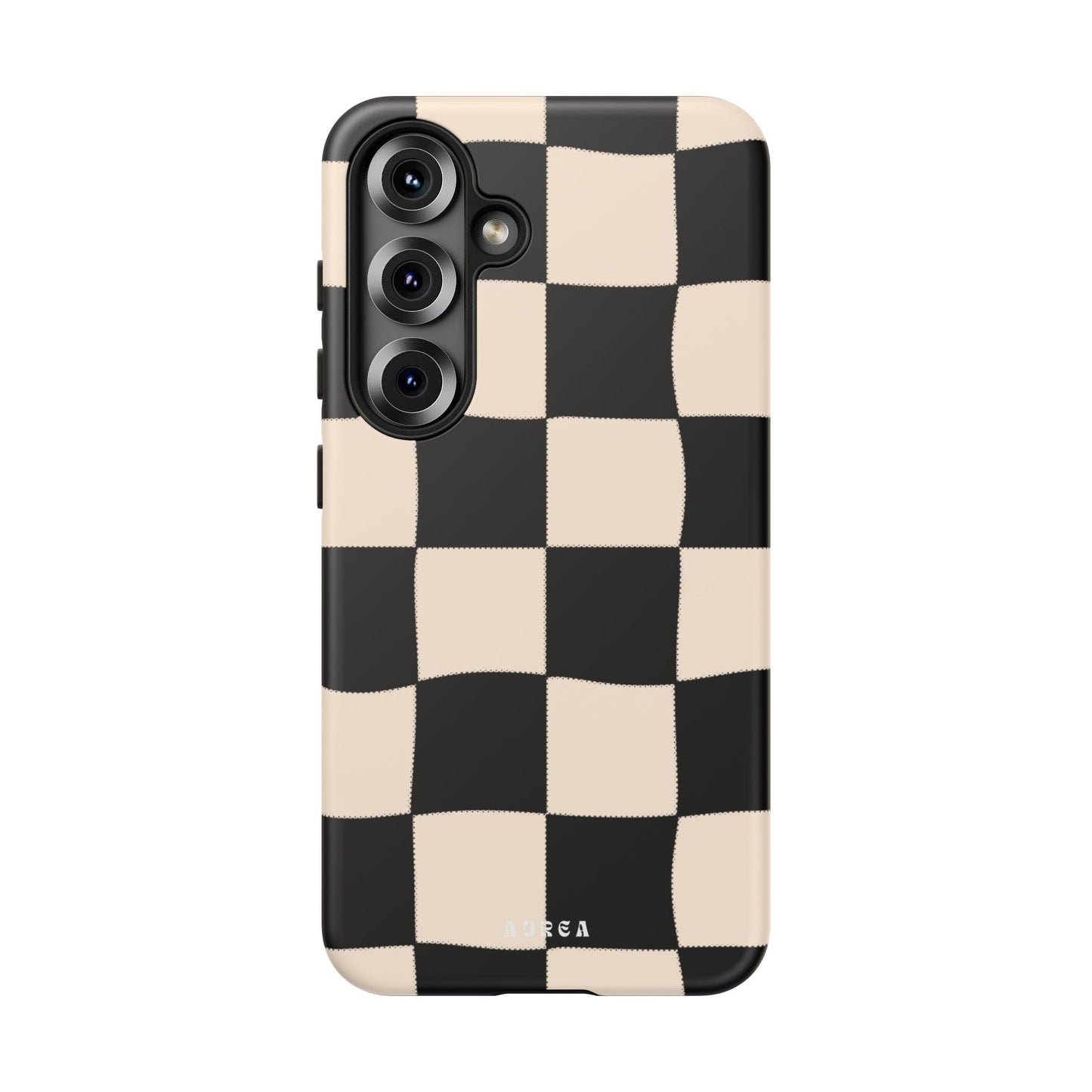 Retro Wavy Checkerboard