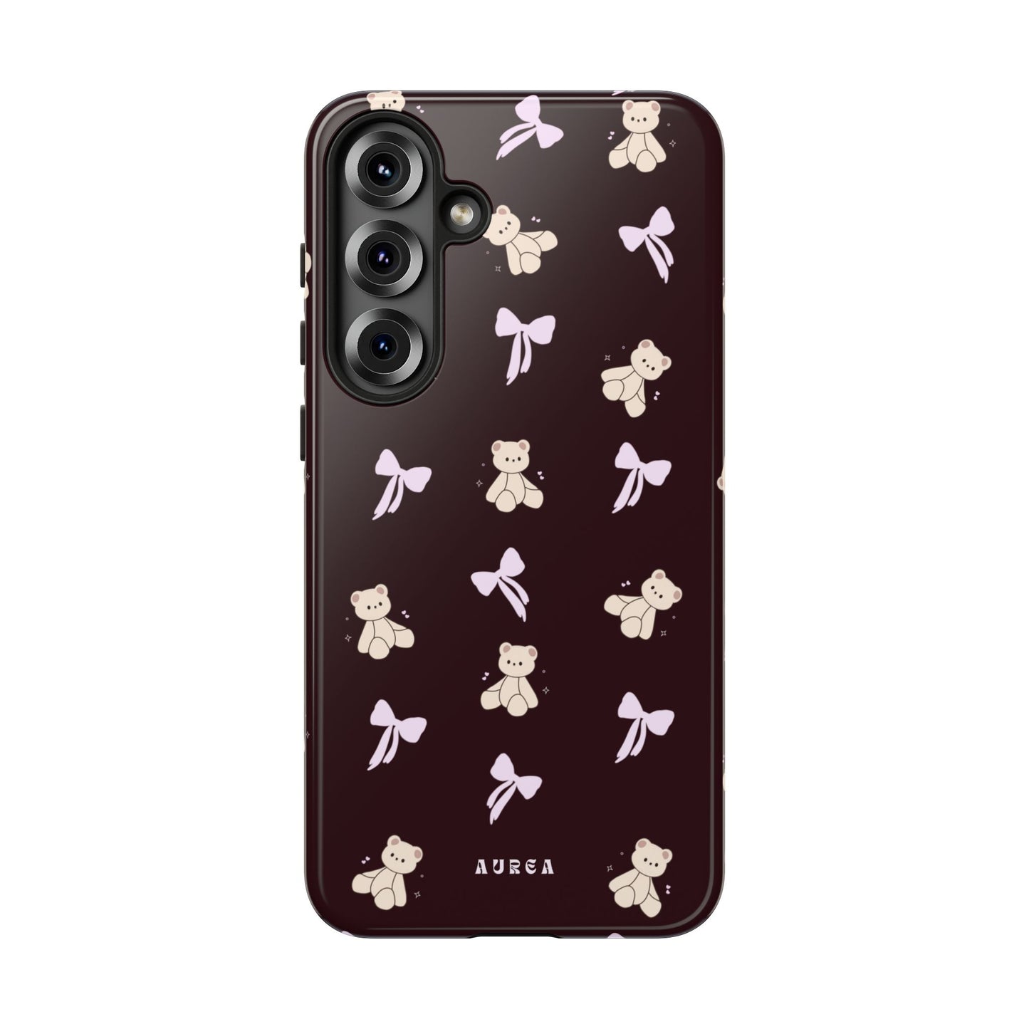 Cute Teddy Bear & Bow Pattern
