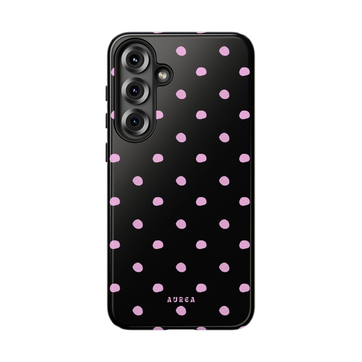 Pink Polka Noir