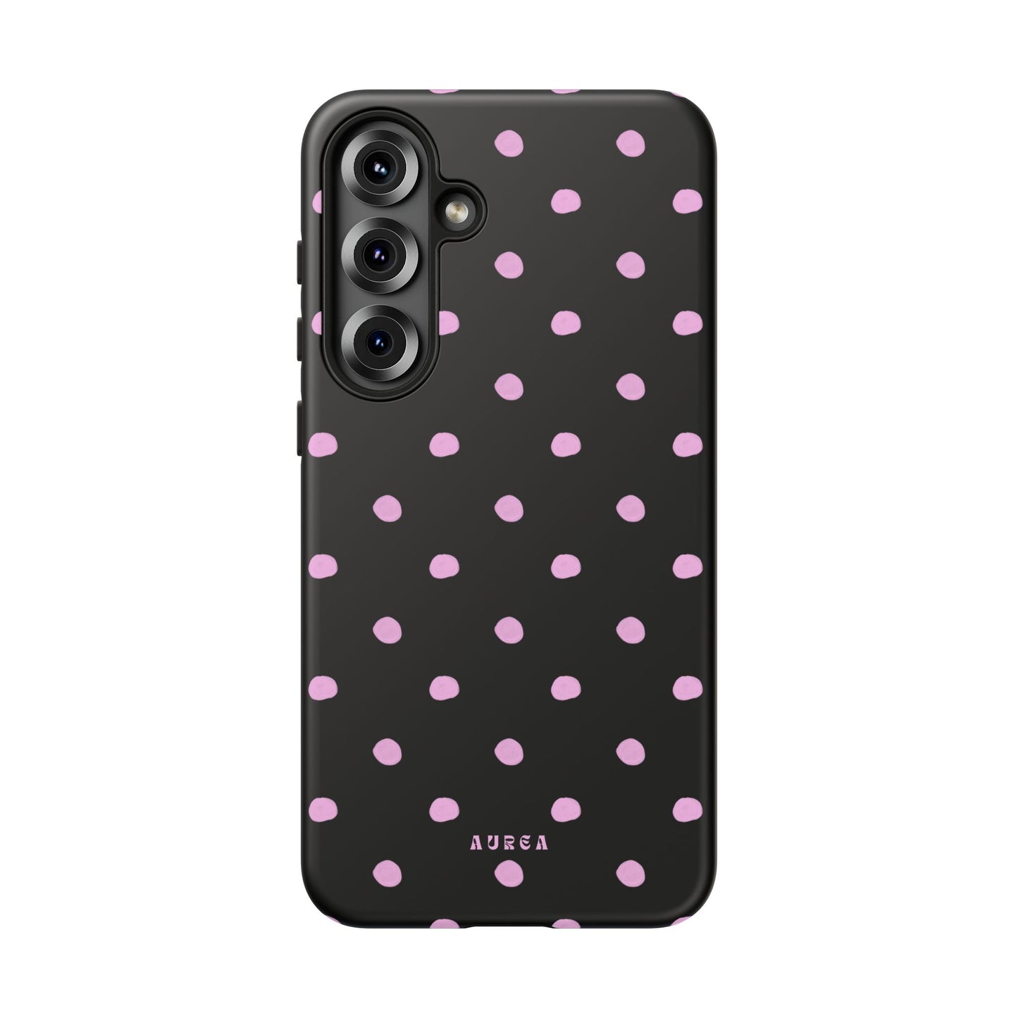 Pink Polka Noir