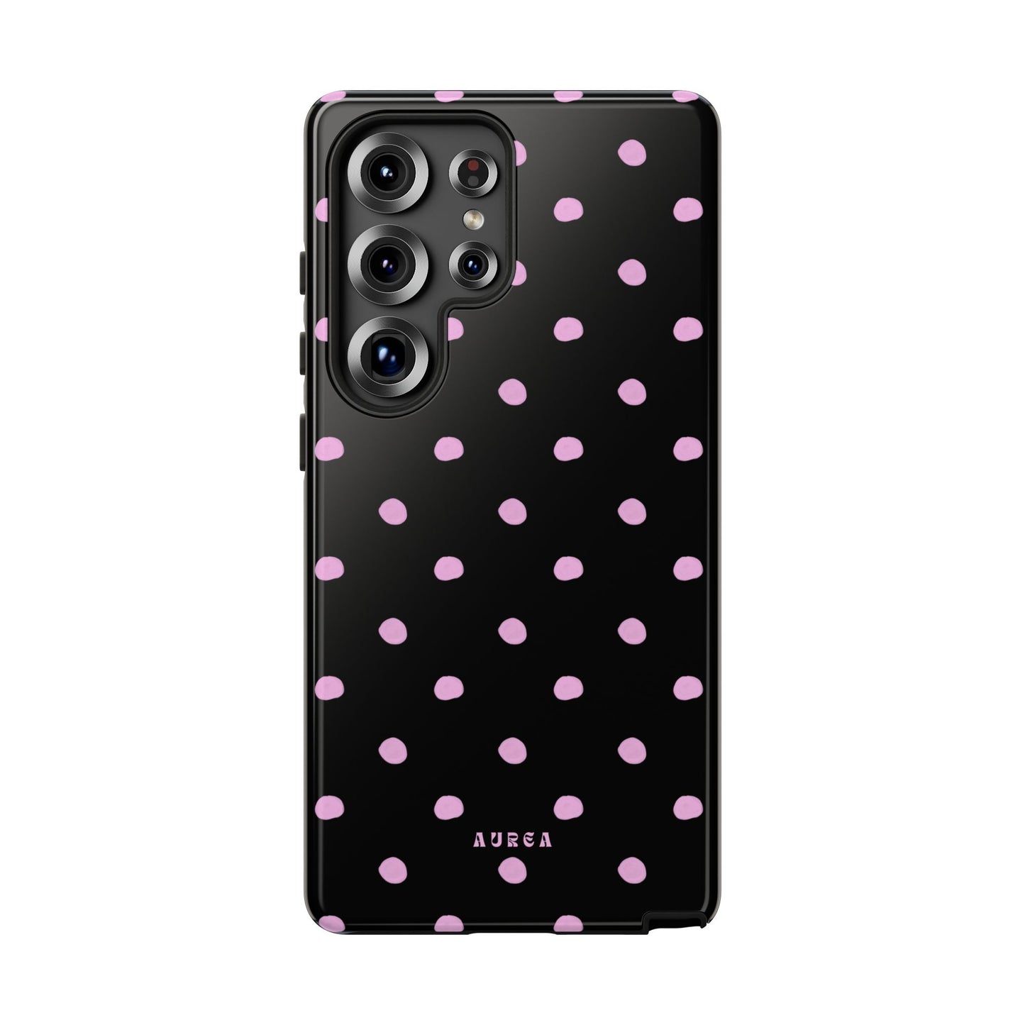 Pink Polka Noir