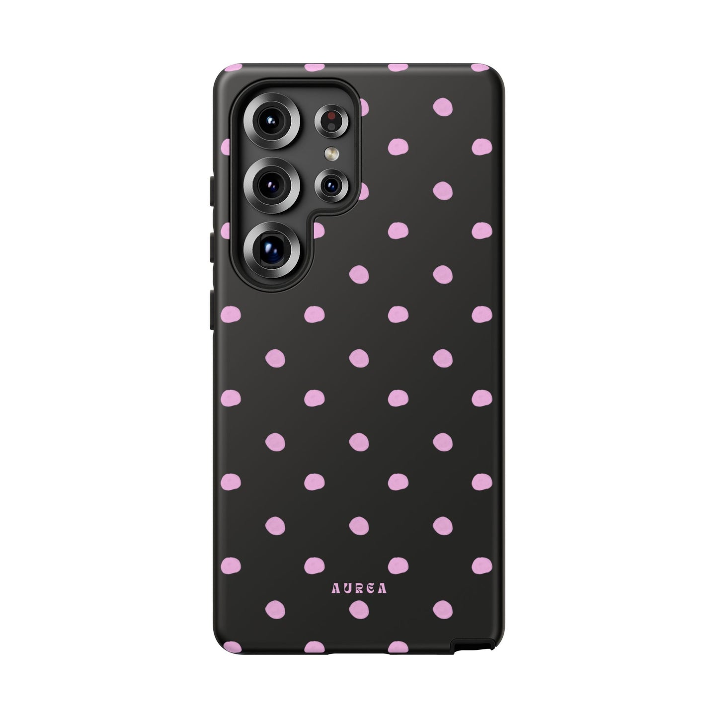 Pink Polka Noir