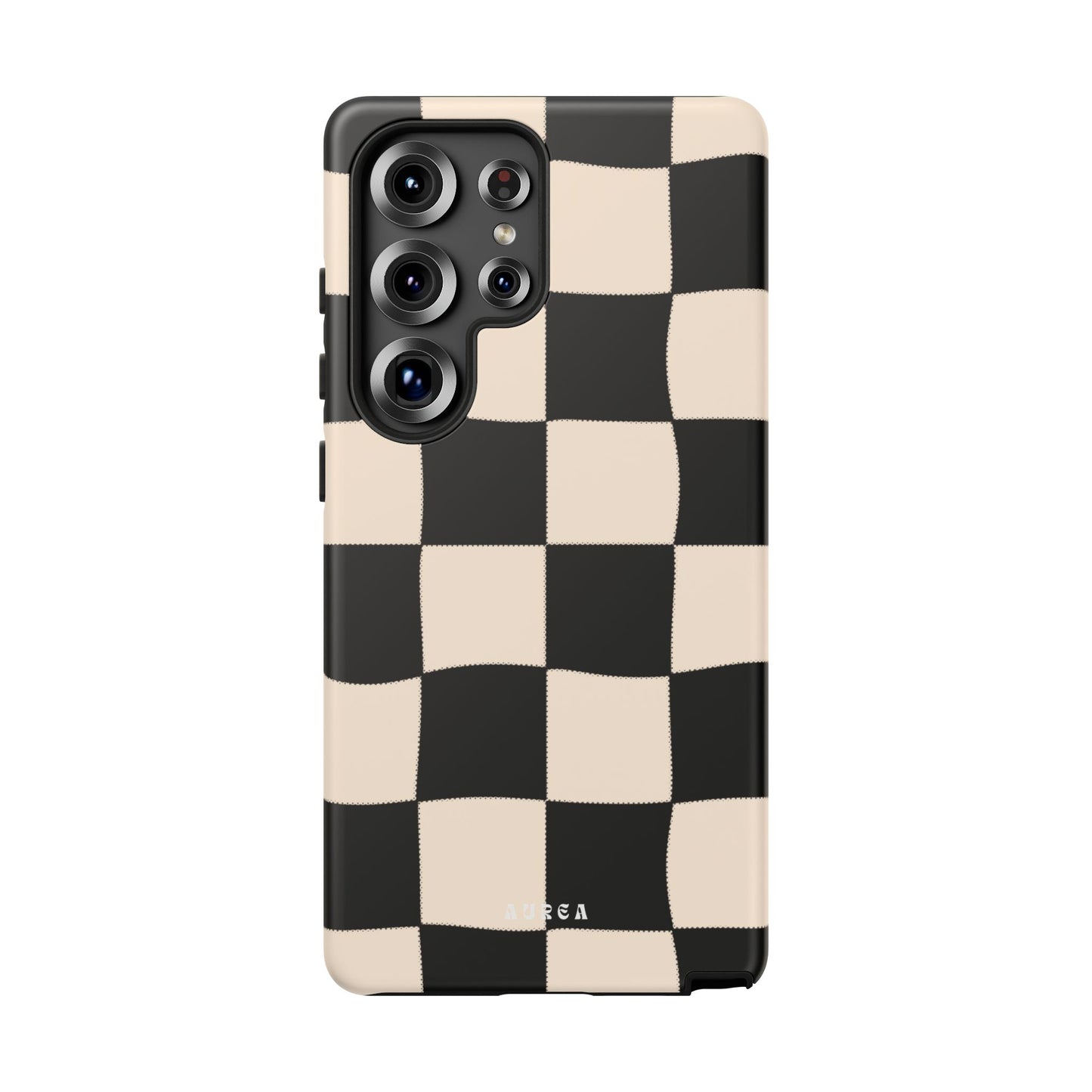 Retro Wavy Checkerboard