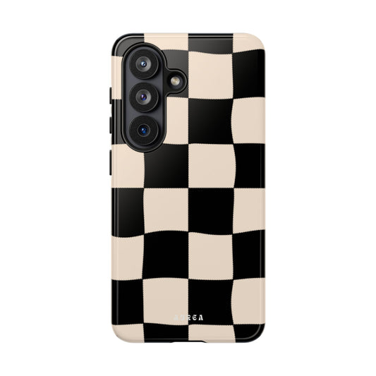 Retro Wavy Checkerboard